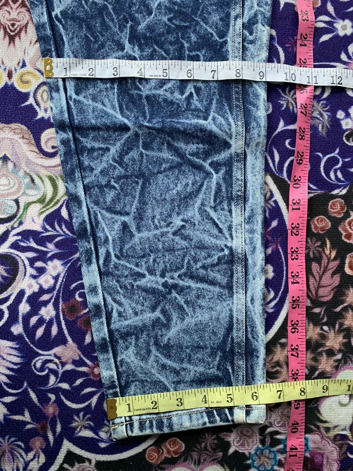 Japanese Brand Rare African Beat Club Acid Wash Denim Size US 27 - 13 Thumbnail