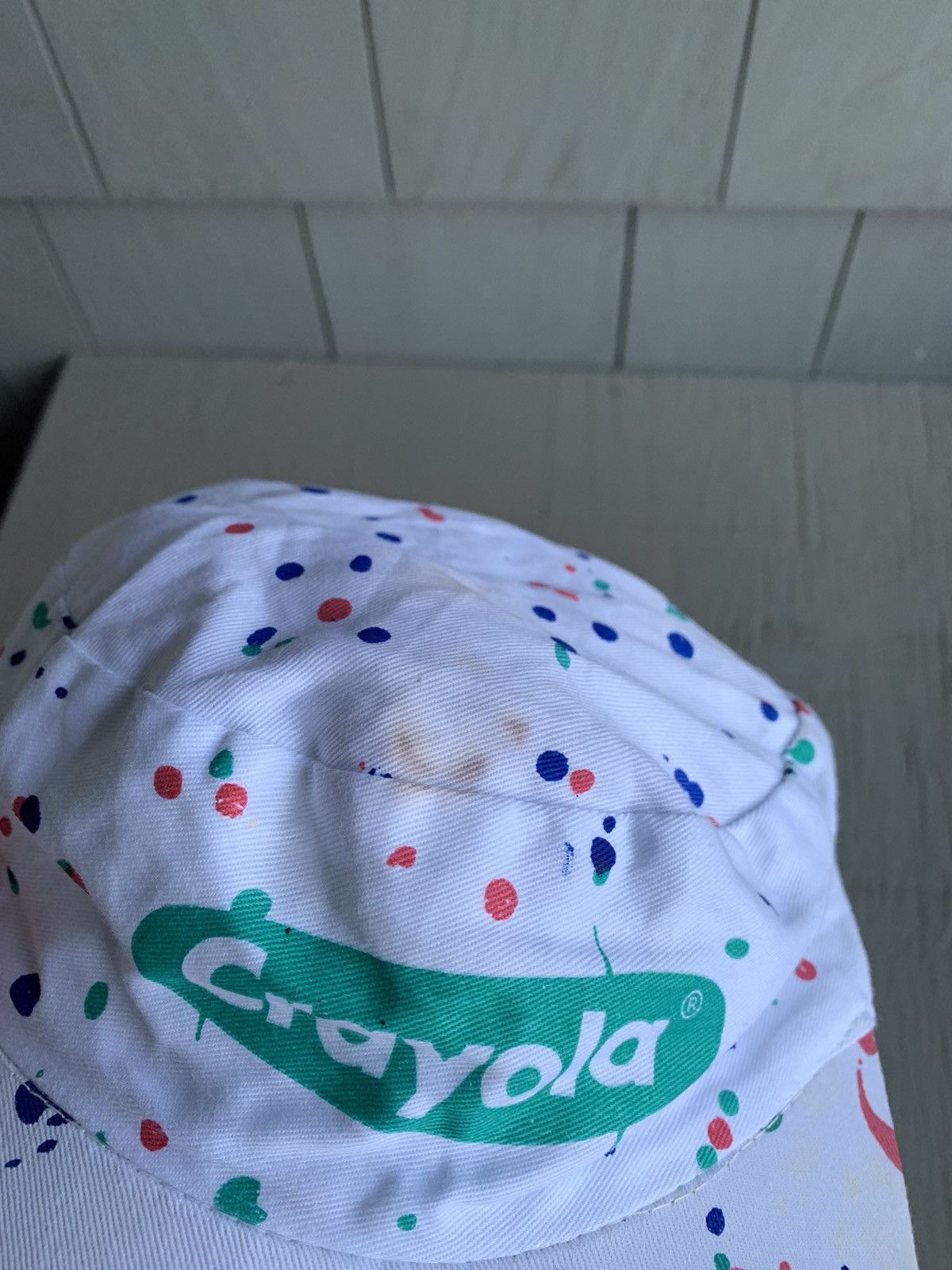 Other × Vintage Vintage Crayola Crayons Painter Cap Polka Dot Hat Paint Dot Size ONE SIZE - 11 Thumbnail