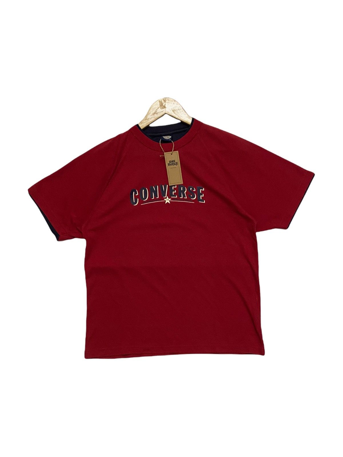 Converse × Vintage Rare Vintage Converse Spell Out Big Logo Classic Shirt Size US M / EU 48-50 / 2 - 1 Thumbnail