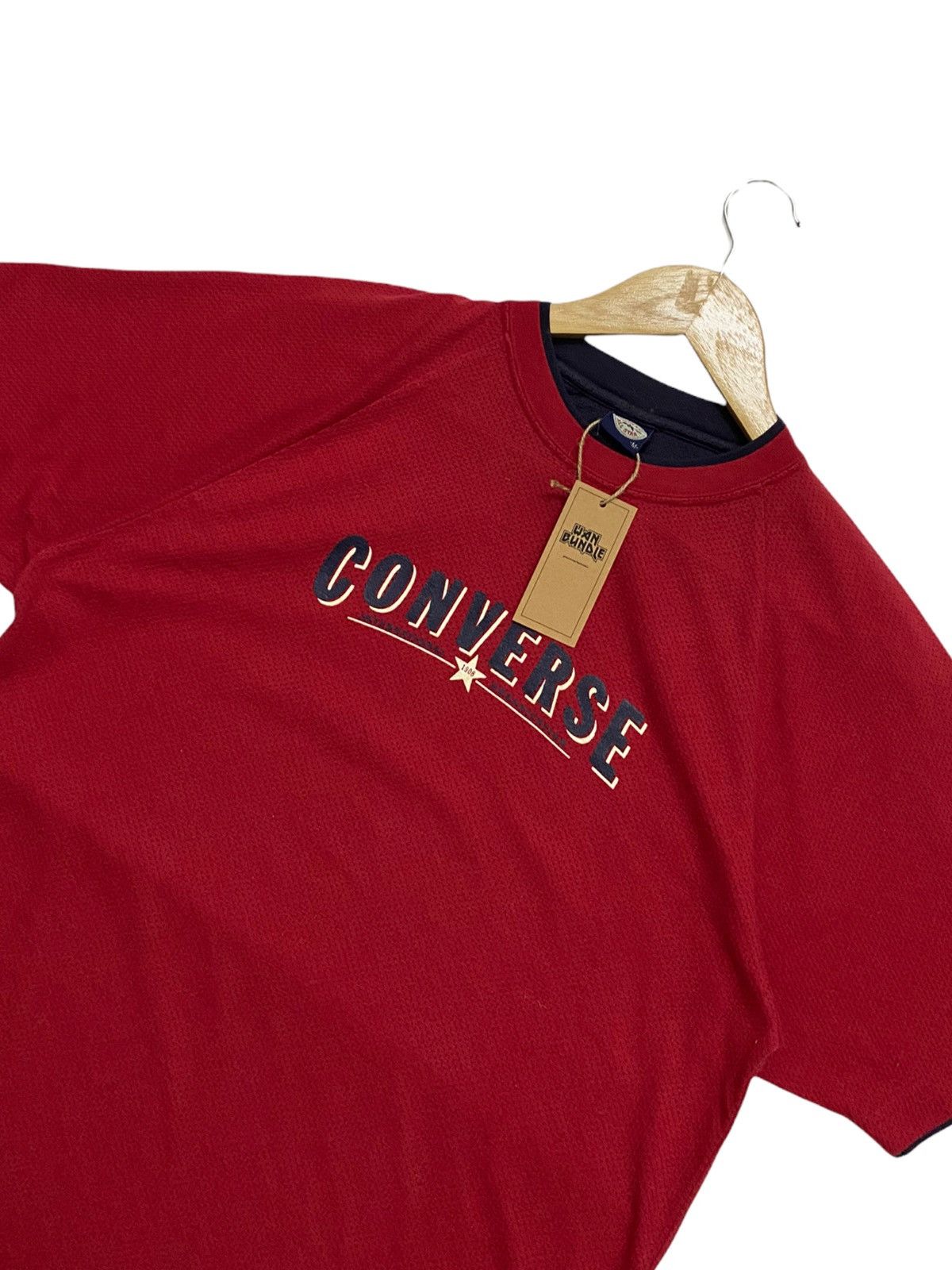 Converse × Vintage Rare Vintage Converse Spell Out Big Logo Classic Shirt Size US M / EU 48-50 / 2 - 3 Thumbnail