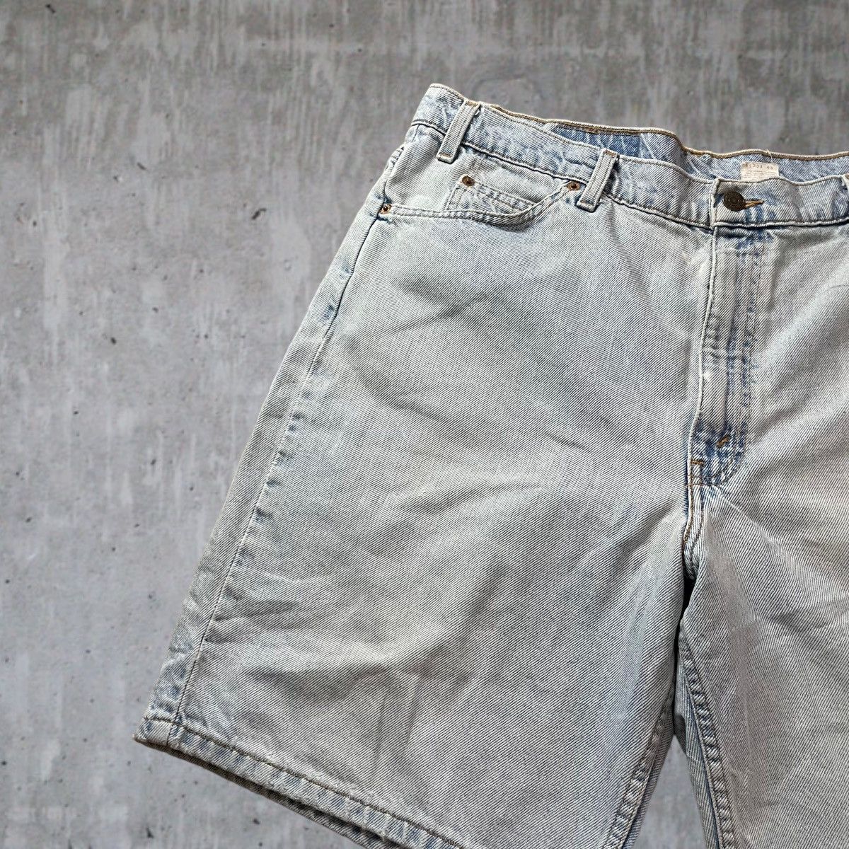 Levi's Vintage Levi’s 550 Orange Tab Light Wash Denim Shorts Size US 38 / EU 54 - 3 Thumbnail