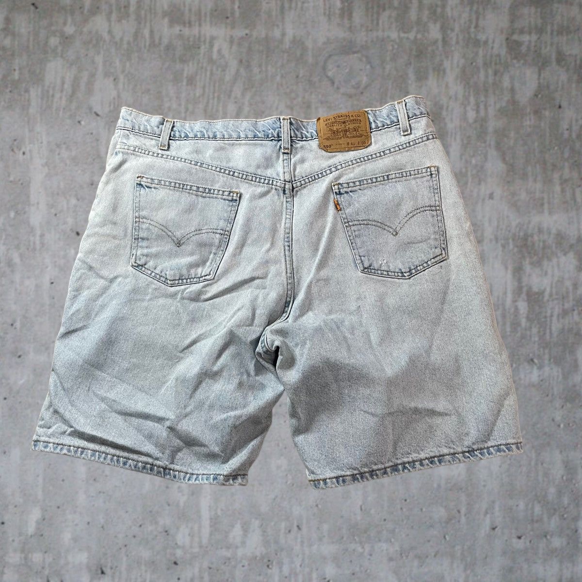 Levi's Vintage Levi’s 550 Orange Tab Light Wash Denim Shorts Size US 38 / EU 54 - 6 Thumbnail