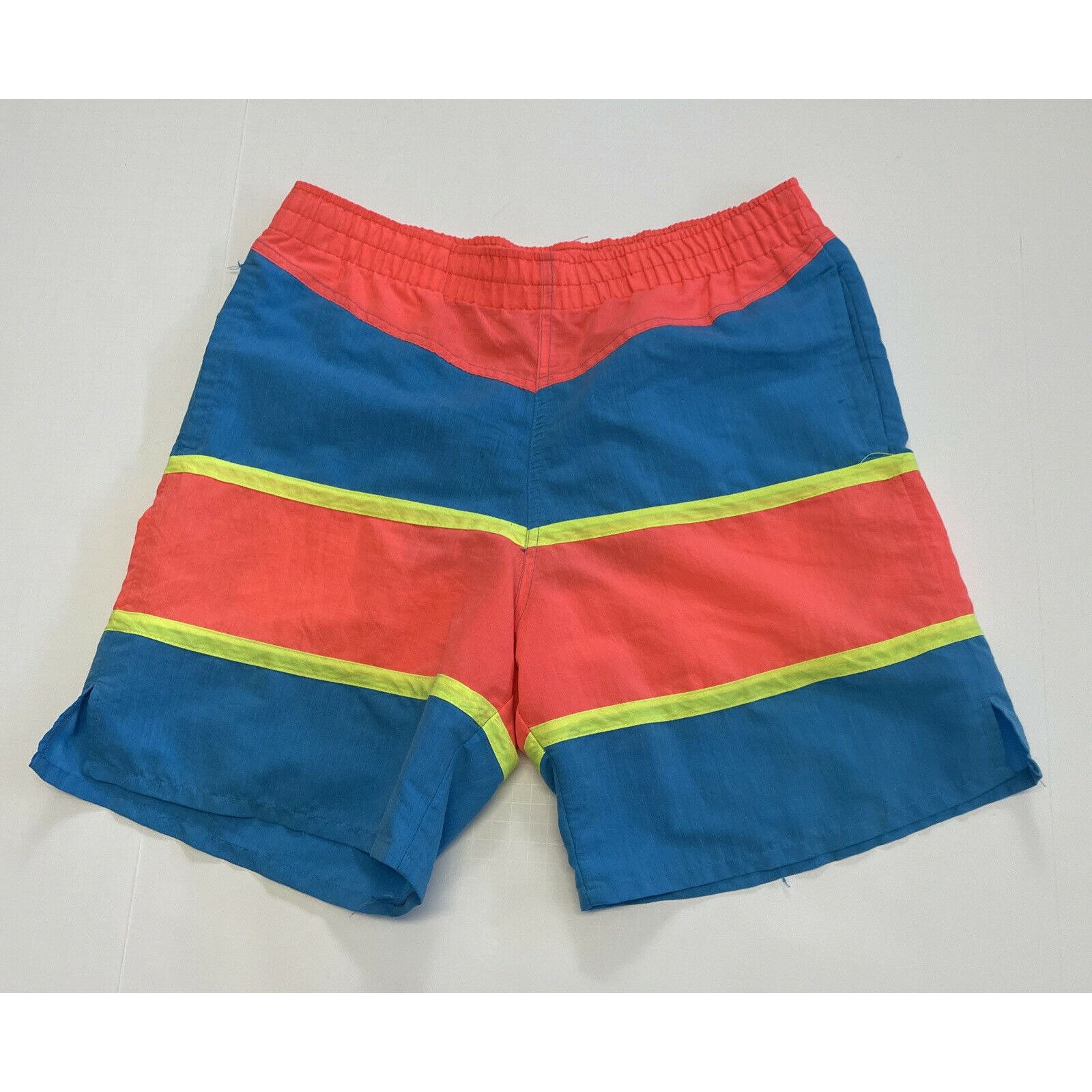 Vintage Vintage 80s Beach Club Board Shorts Stained M Size US 35 - 1 Thumbnail