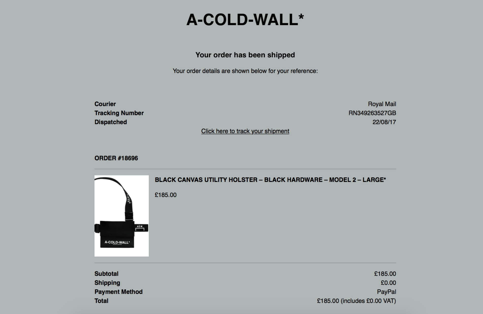 A-COLD-WALL* Utility Holster - Model 2 Large in Black Canvas Size ONE SIZE - 6 Thumbnail