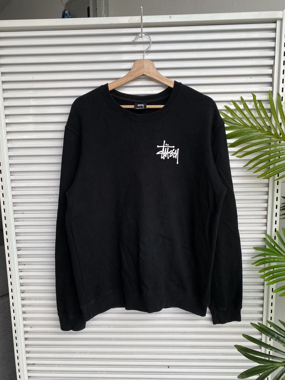 Stussy × Vintage Vintage Stussy OG Logo Crewneck / Travis Flacko Scott Size US L / EU 52-54 / 3 - 4 Thumbnail