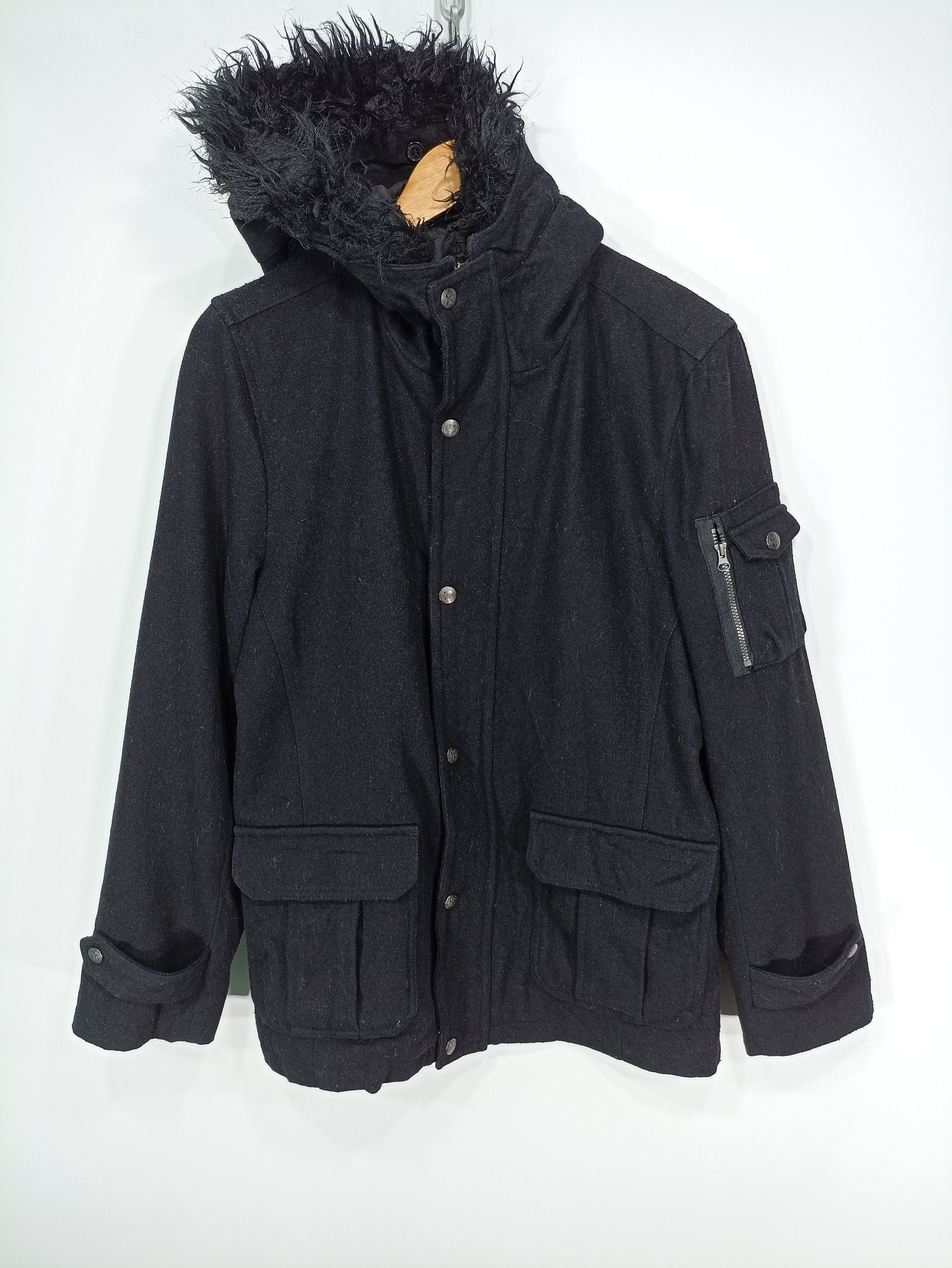 If Six Was Nine × Vintage × Von Dutch Vintage Von Dutch Heavy Wool Jacket Size US S / EU 44-46 / 1 - 1 Thumbnail