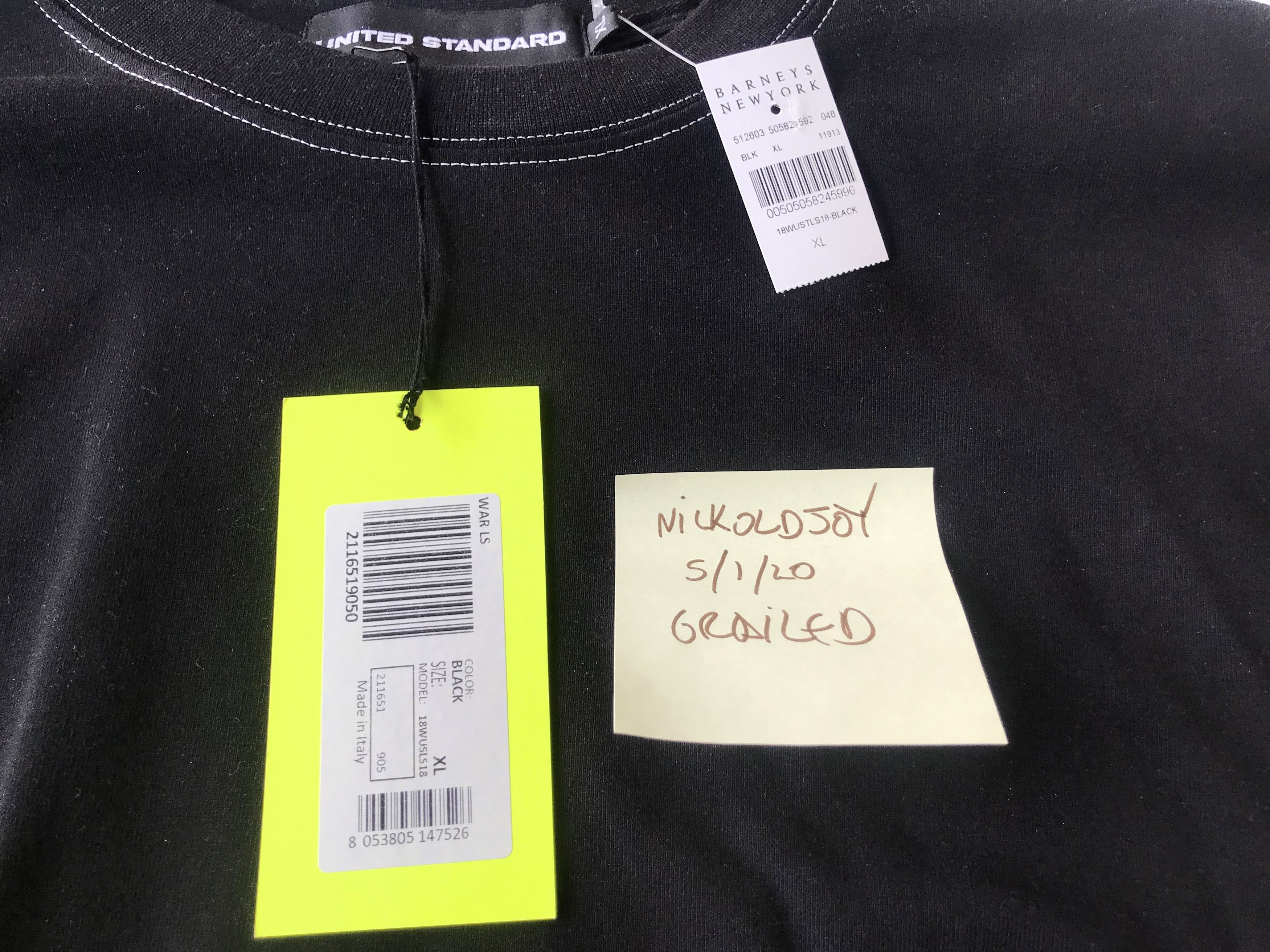 Off-White Off-White X United Standard “We At War” L/S - Size US XL / EU 56 / 4 - 6 Thumbnail