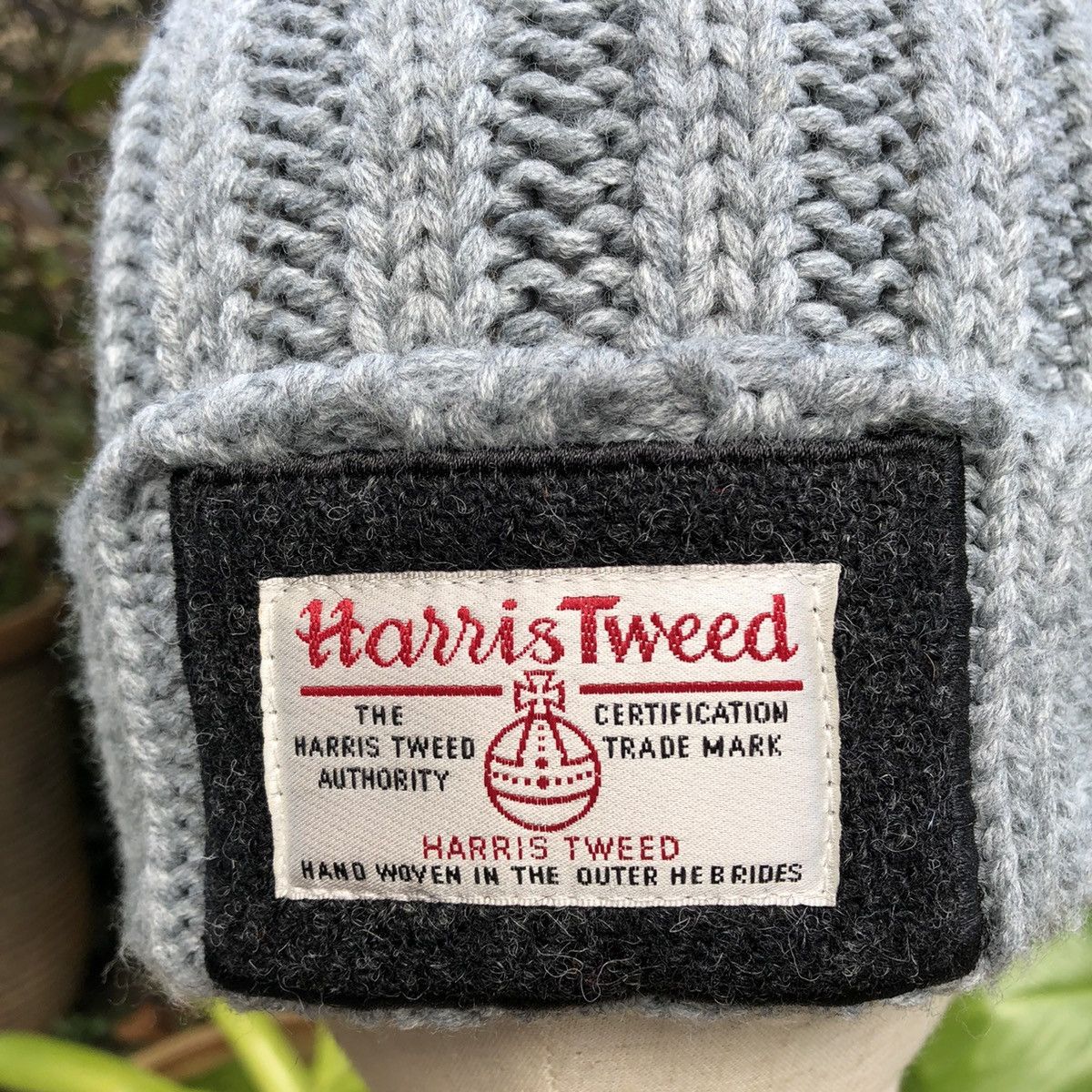 Designer × Harris Tweed 🔥Iconic🔥Vintage Harris Tweed Patches Winter Beanie Snow Cap Size ONE SIZE - 6 Thumbnail