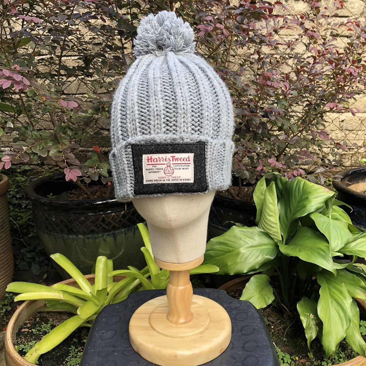 Designer × Harris Tweed 🔥Iconic🔥Vintage Harris Tweed Patches Winter Beanie Snow Cap Size ONE SIZE - 1 Thumbnail