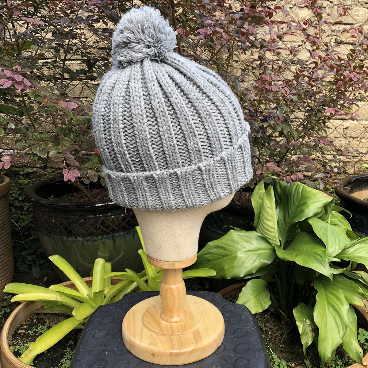 Designer × Harris Tweed 🔥Iconic🔥Vintage Harris Tweed Patches Winter Beanie Snow Cap Size ONE SIZE - 4 Thumbnail