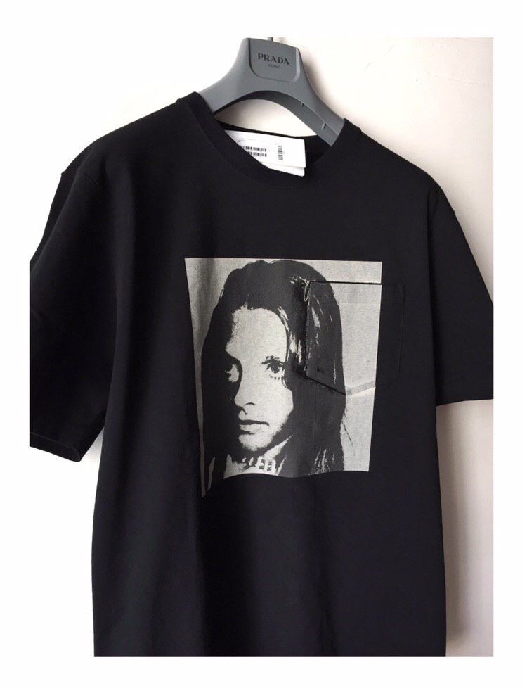 image of Calvin Klein X Andy Warhol X Raf Simons Face Tee in Black, Men's (Size XL)