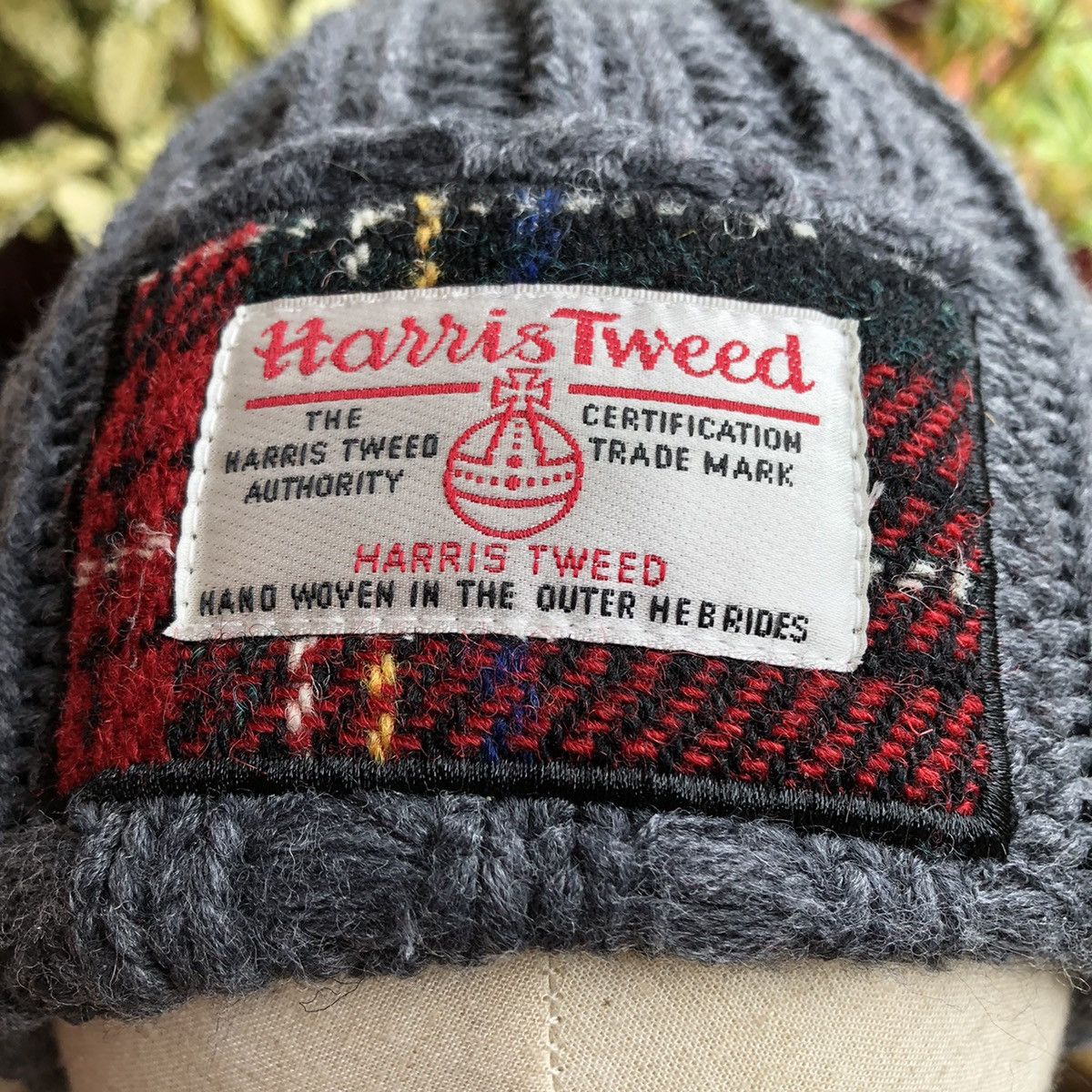Designer × Harris Tweed 🔥Rare🔥Harris Tweed Patchwork Winter Beanie Snow Cap B132 Size ONE SIZE - 4 Thumbnail