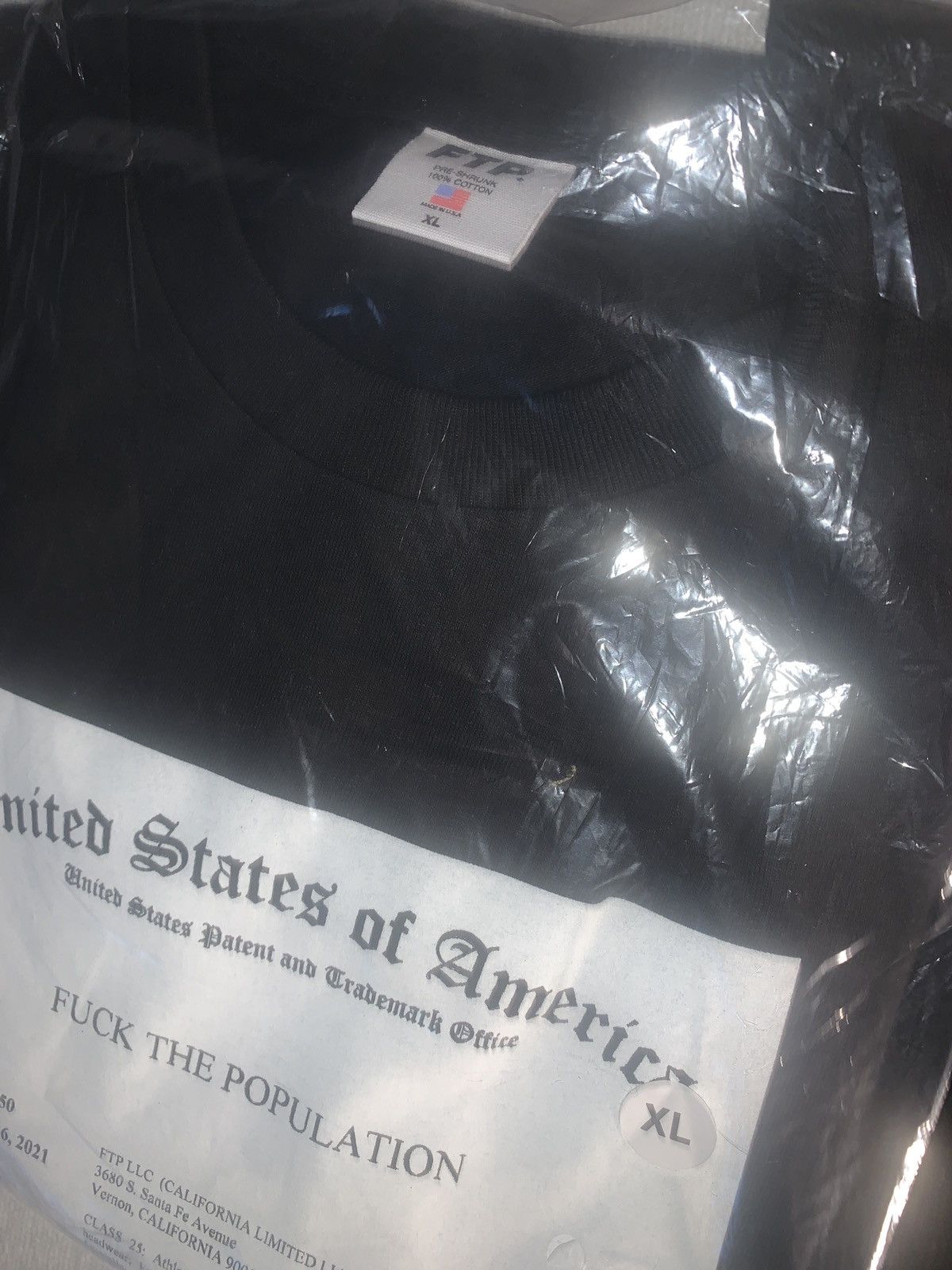 Fuck The Population FTP Trademark Tee Size US XL / EU 56 / 4 - 2 Thumbnail