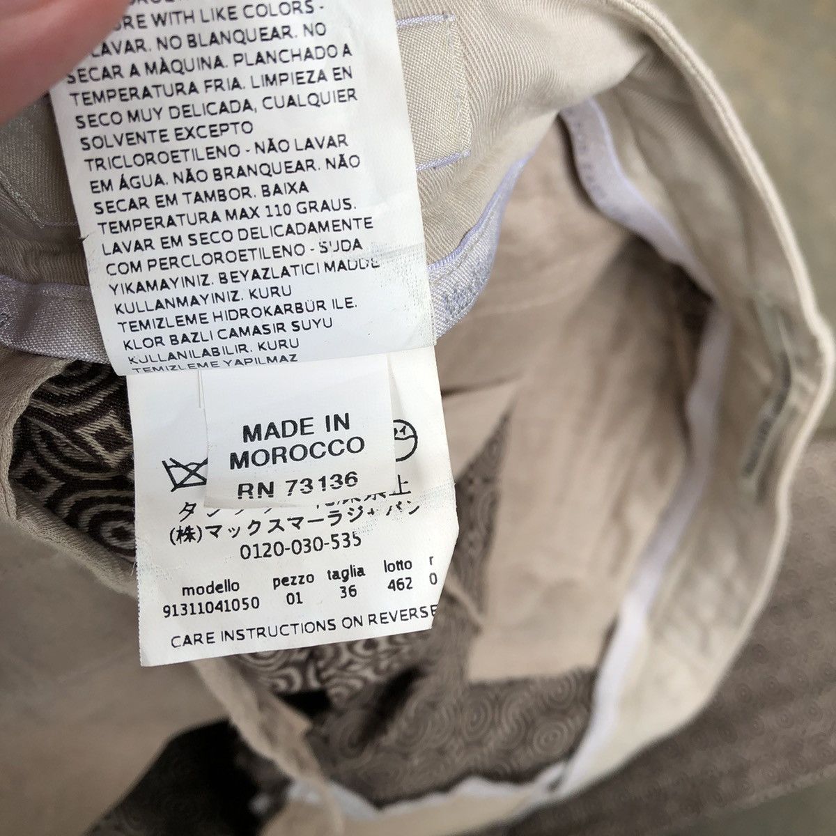Designer × Max Mara × Vintage 🔥Sick🔥Max Mara Embroidery Monogram Styles Women Casual Pants Size 30" / US 8 / IT 44 - 15 Thumbnail