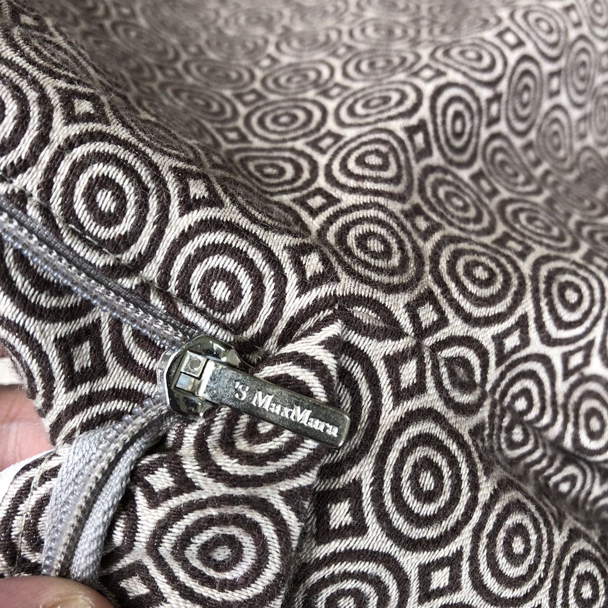 Designer × Max Mara × Vintage 🔥Sick🔥Max Mara Embroidery Monogram Styles Women Casual Pants Size 30" / US 8 / IT 44 - 11 Thumbnail