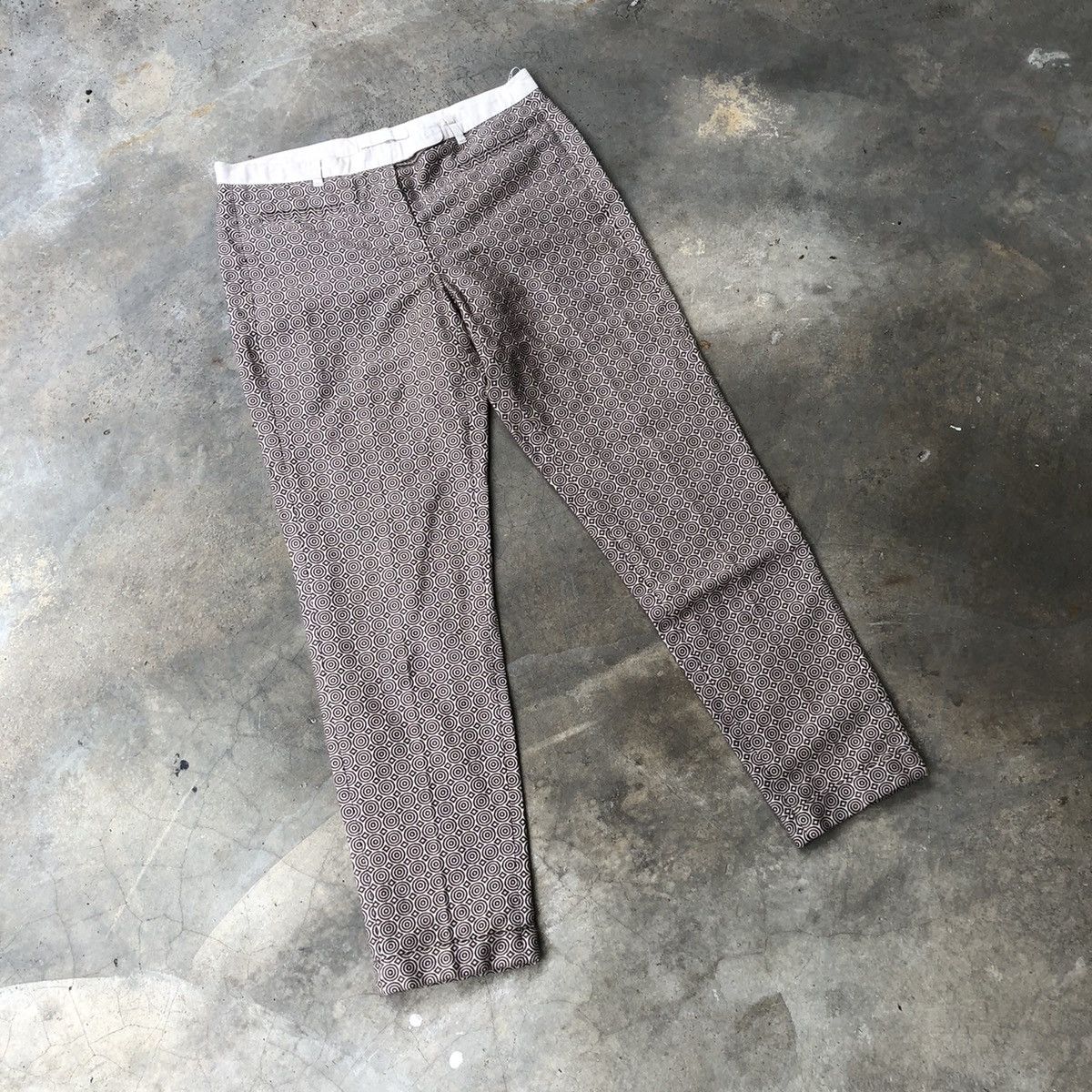 Designer × Max Mara × Vintage 🔥Sick🔥Max Mara Embroidery Monogram Styles Women Casual Pants Size 30" / US 8 / IT 44 - 1 Thumbnail
