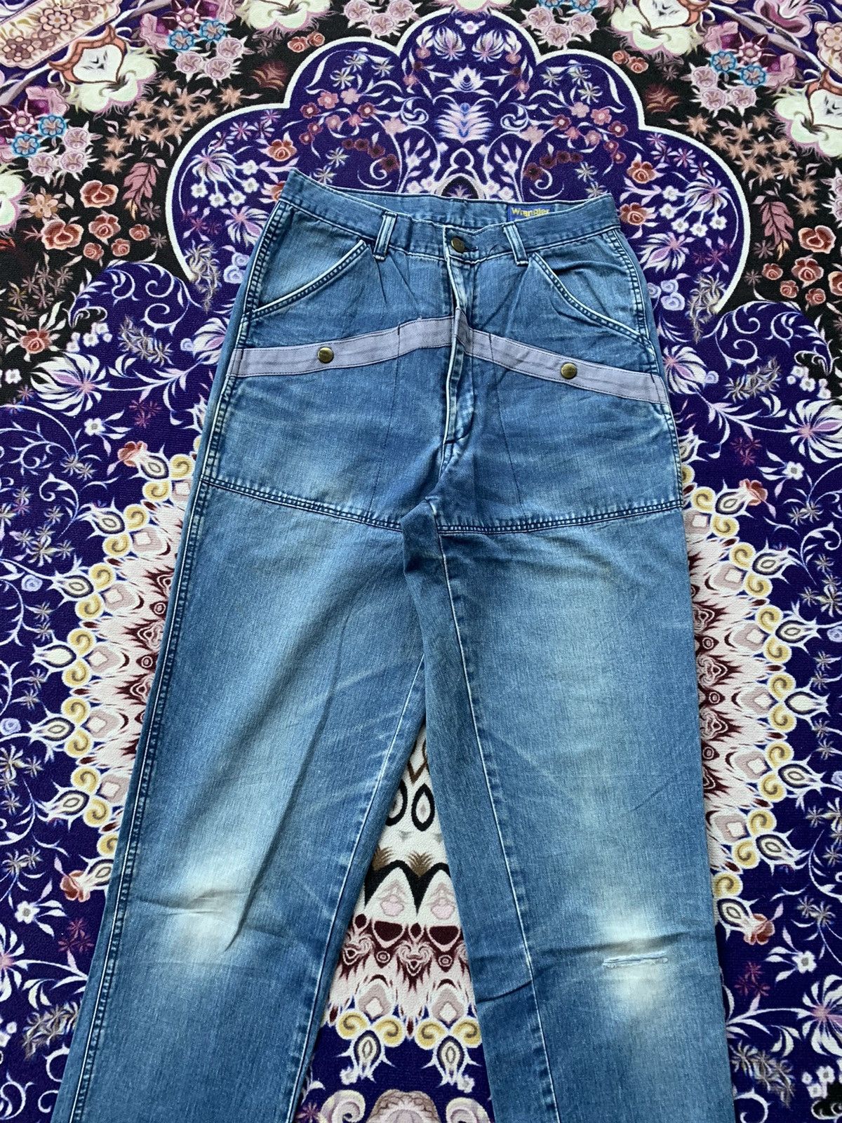 Vintage Vintage Wrangler Faded Wash Denim Size US 28 / EU 44 - 2 Thumbnail