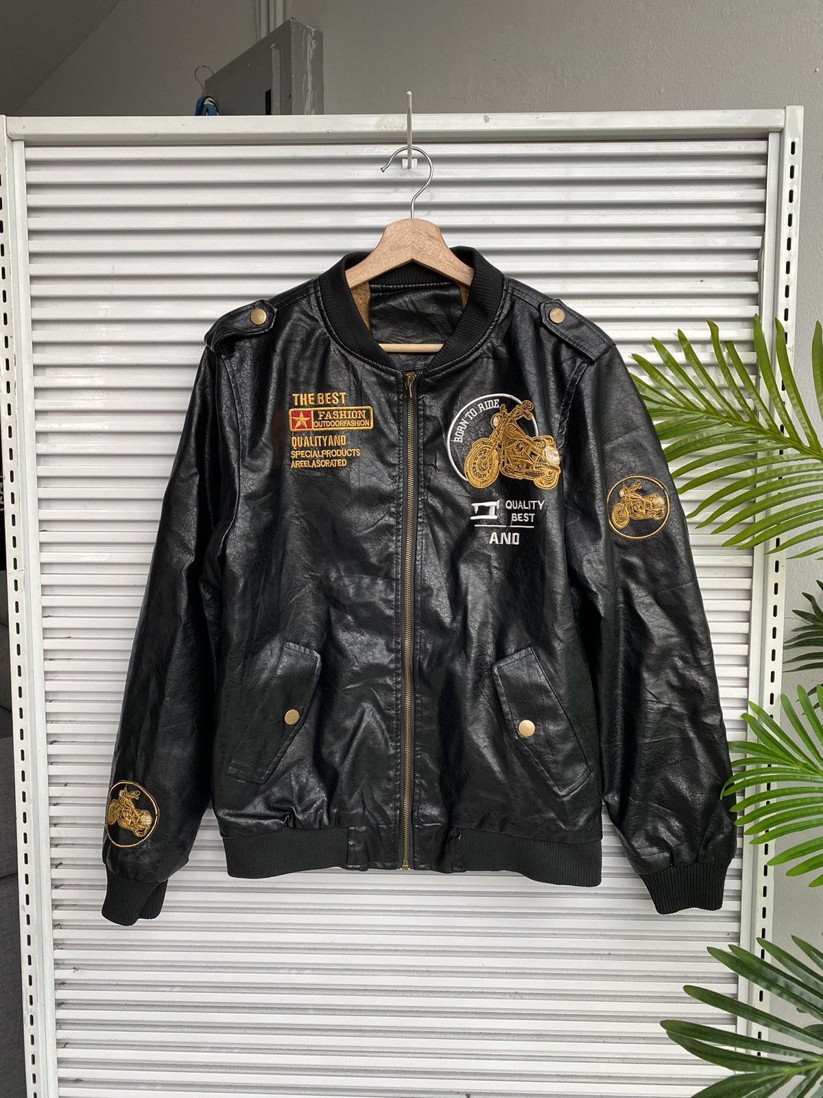 Genuine Leather Vintage Leather Iron Wheels Motorcycle Jacket Size US M / EU 48-50 / 2 - 2 Thumbnail