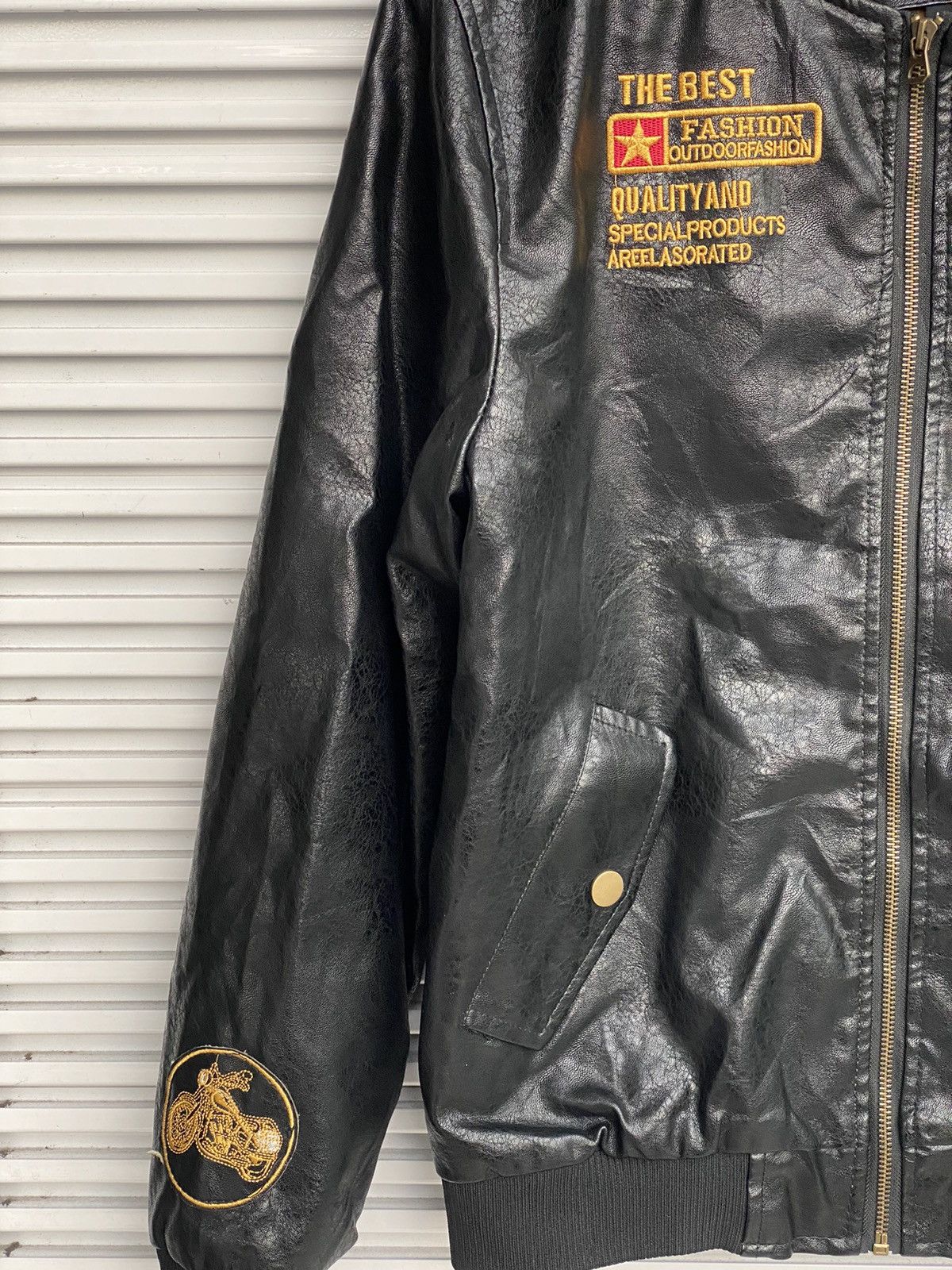 Genuine Leather Vintage Leather Iron Wheels Motorcycle Jacket Size US M / EU 48-50 / 2 - 4 Thumbnail