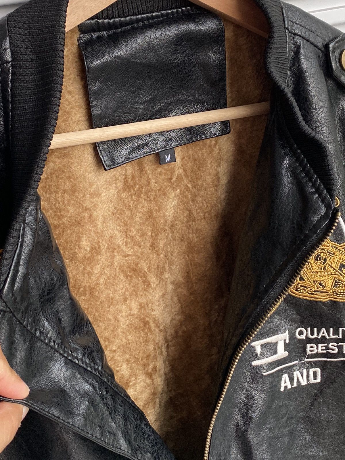 Genuine Leather Vintage Leather Iron Wheels Motorcycle Jacket Size US M / EU 48-50 / 2 - 5 Thumbnail