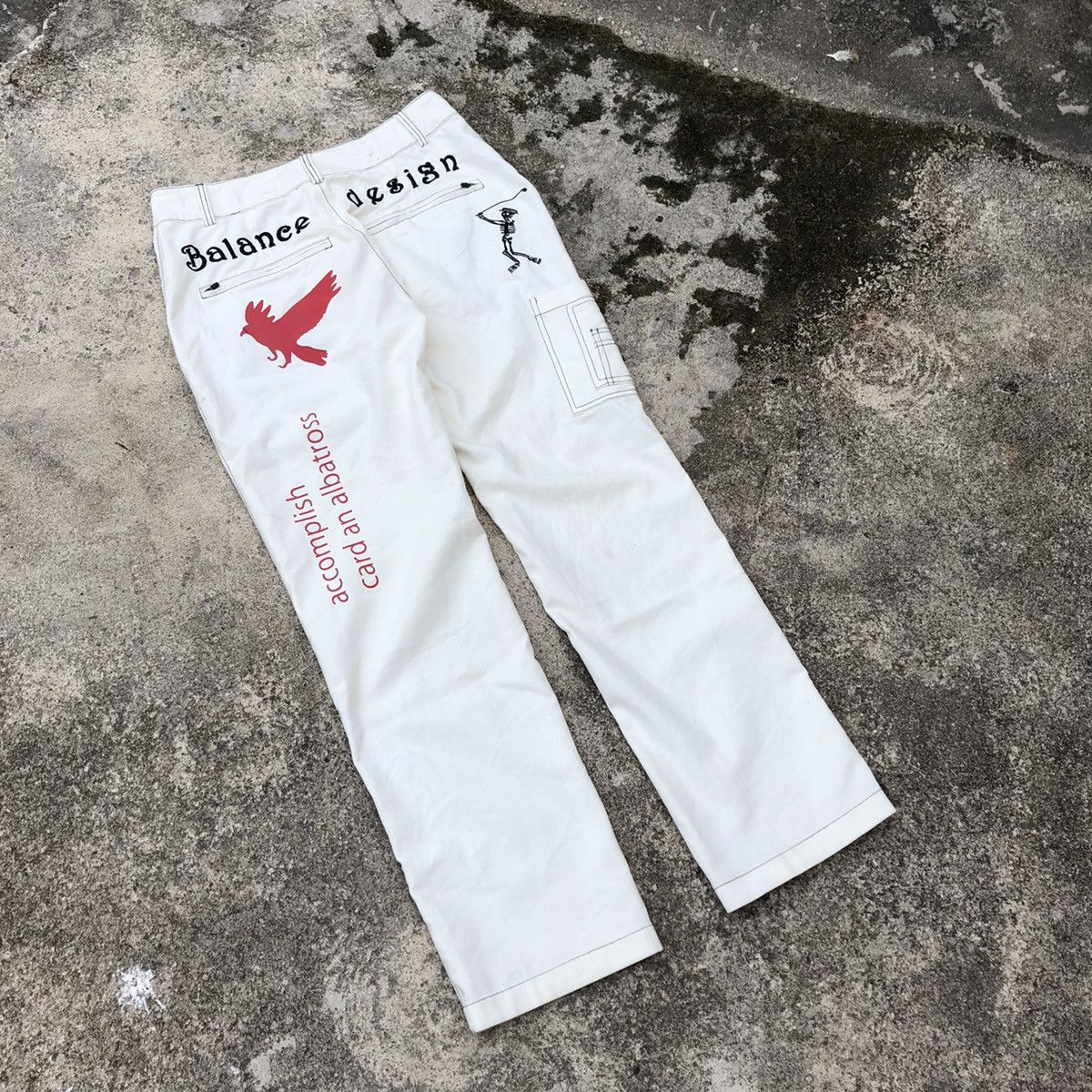 Japanese Brand × Vintage Rare Balance Design Skull Seditionaries Punk Casual Pants Size US 32 / EU 48 - 7 Thumbnail
