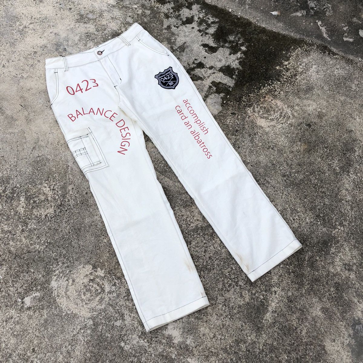 Japanese Brand × Vintage Rare Balance Design Skull Seditionaries Punk Casual Pants Size US 32 / EU 48 - 1 Thumbnail