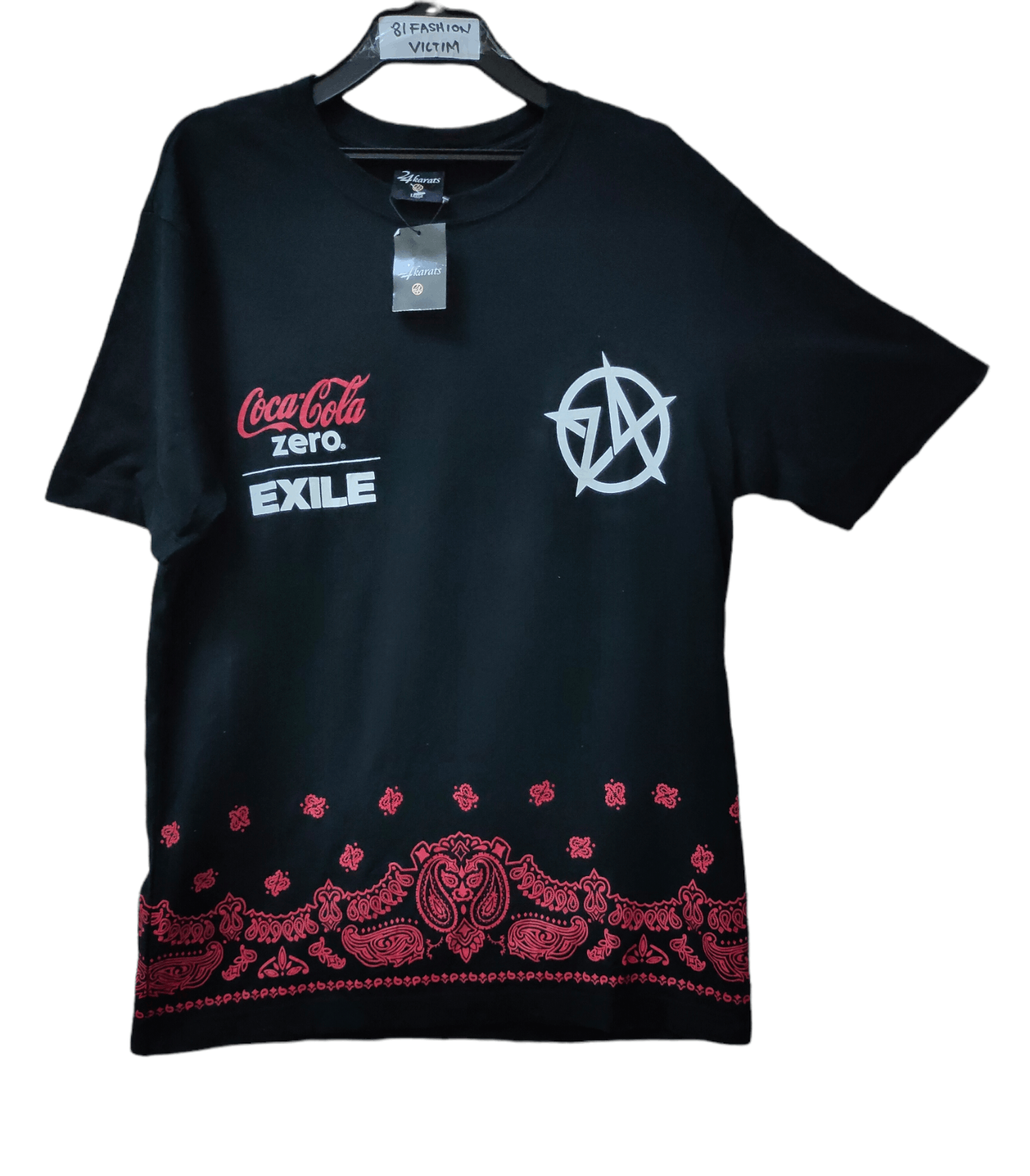 Coca Cola × Designer × Japanese Brand 🔥DOPE🔥24 Karats Coca Cola Exile  Band Made In Japan Tee | Grailed