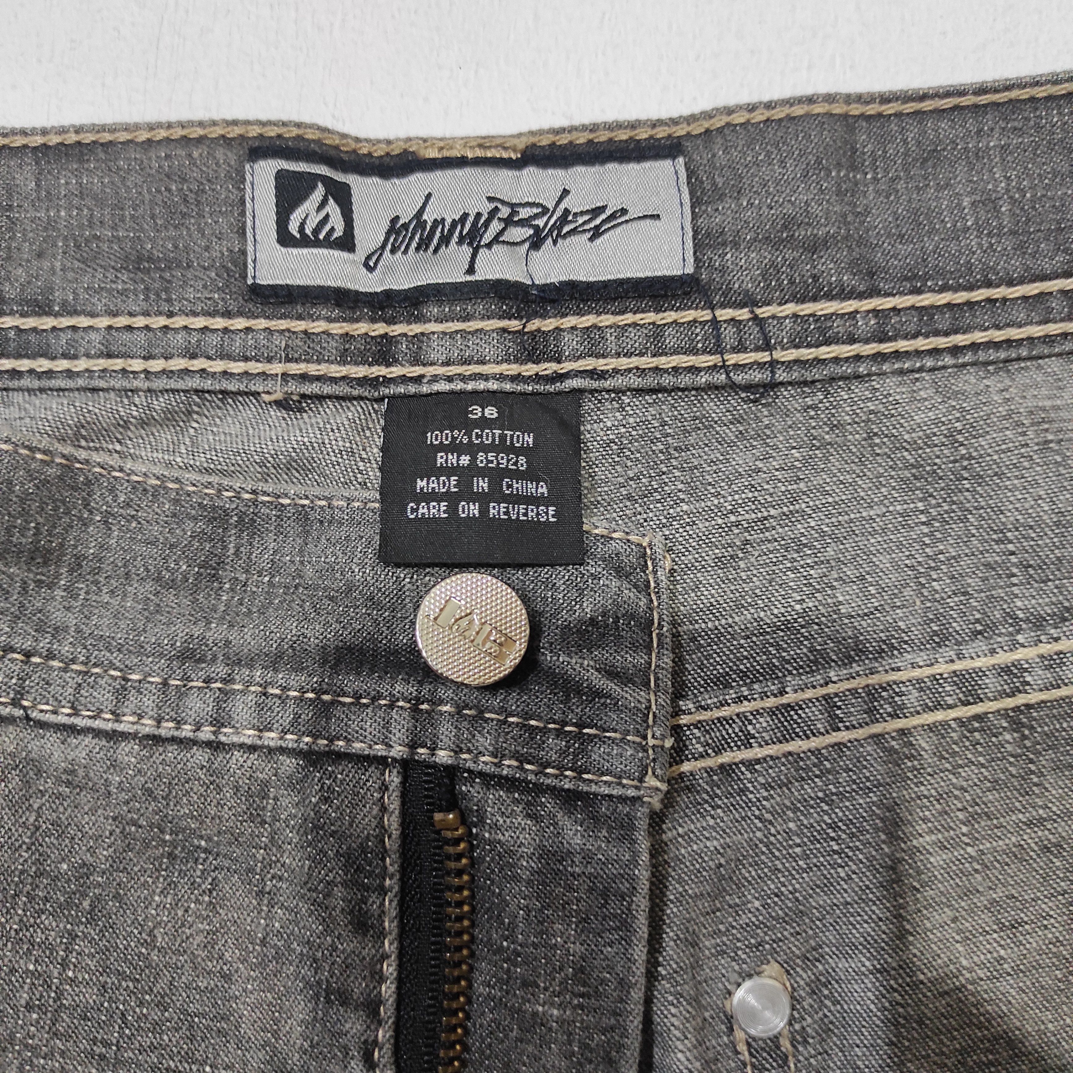 Rap Tees × Vintage Johnny Blaze Hip Hop Skateboards Embroidered Logo Baggy Size US 36 / EU 52 - 10 Thumbnail