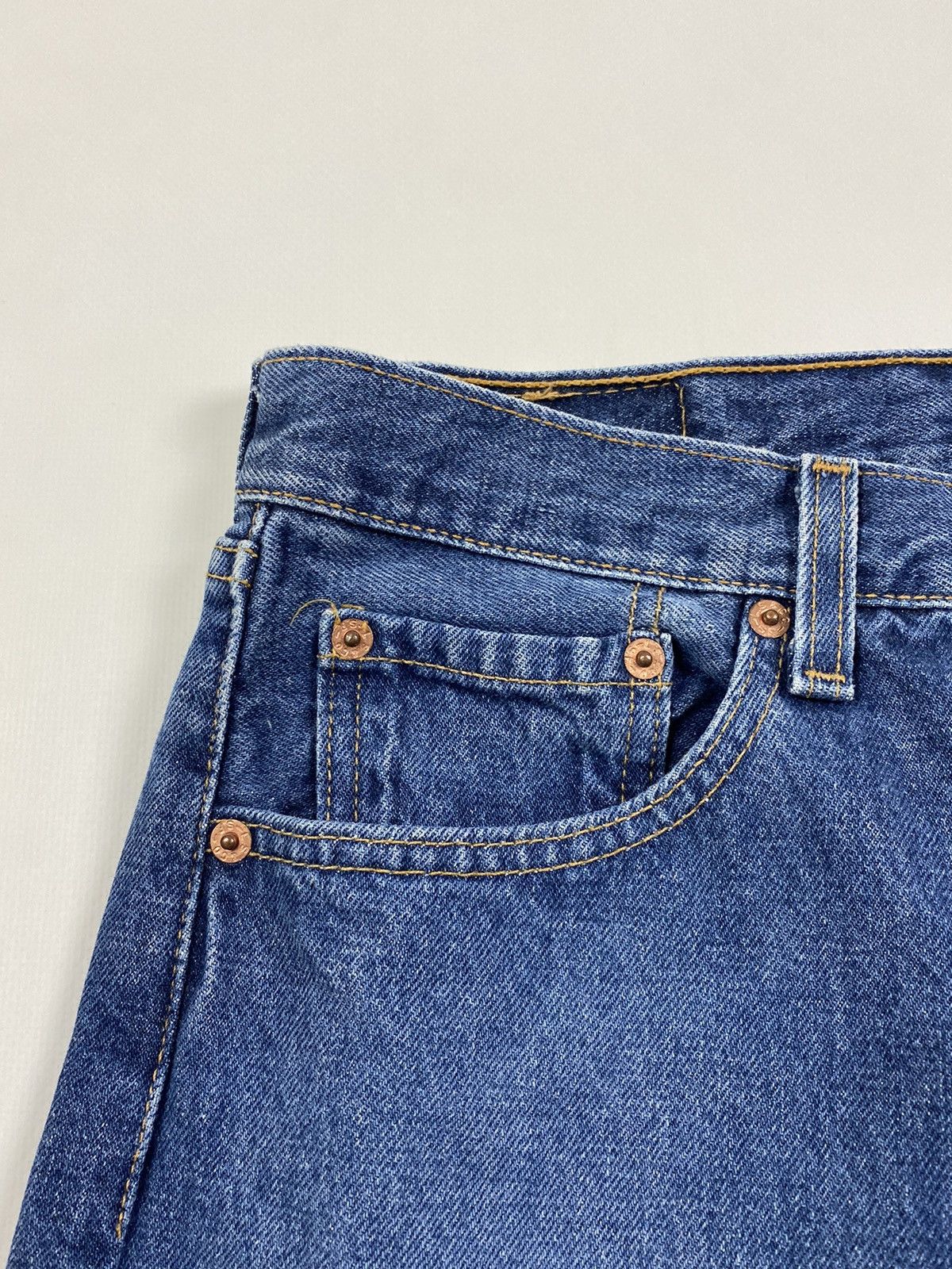 Levi's 1990’s Vintage Levi’s 501 Washed Jeans Pants Made in USA Size US 31 - 7 Thumbnail