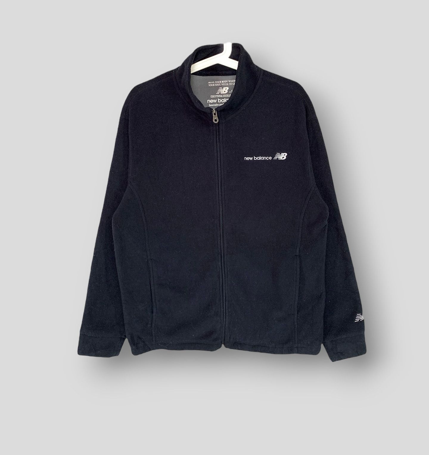 New balance logo fleece jacket