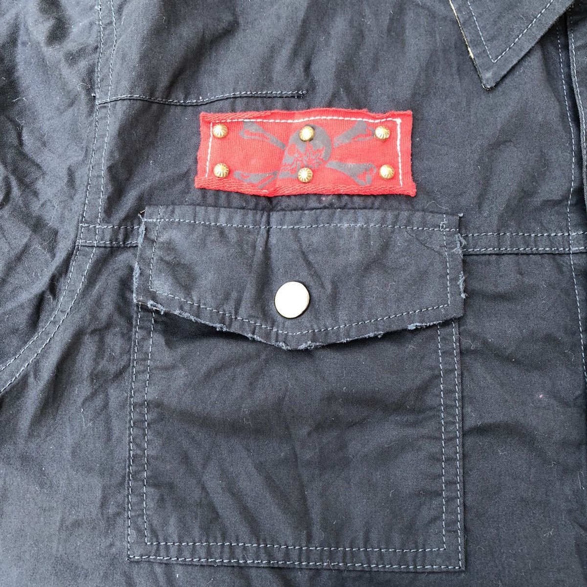 Japanese Brand 🔥Sick🔥🇯🇵Street Republic Spike Big Skull Sedi Style Punk Shirt Size US M / EU 48-50 / 2 - 7 Thumbnail