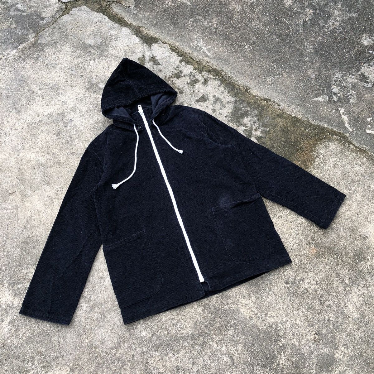 Designer × Vintage 🔥Rare🔥Le Glazik France Corduroy Full Zipper Hoodie Jacket Size US M / EU 48-50 / 2 - 1 Thumbnail