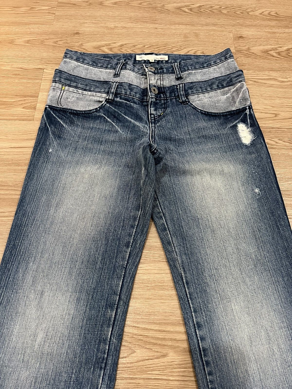 Japanese Brand × Seditionaries 🔥MEGA RARE🔥Nicole Club For Men Double Waist Jeans Size US 30 / EU 46 - 3 Thumbnail