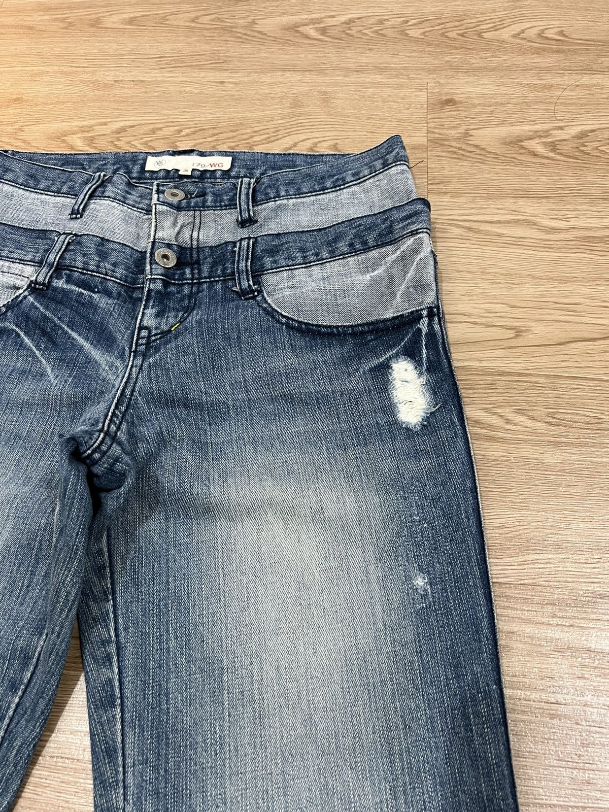 Japanese Brand × Seditionaries 🔥MEGA RARE🔥Nicole Club For Men Double Waist Jeans Size US 30 / EU 46 - 5 Thumbnail