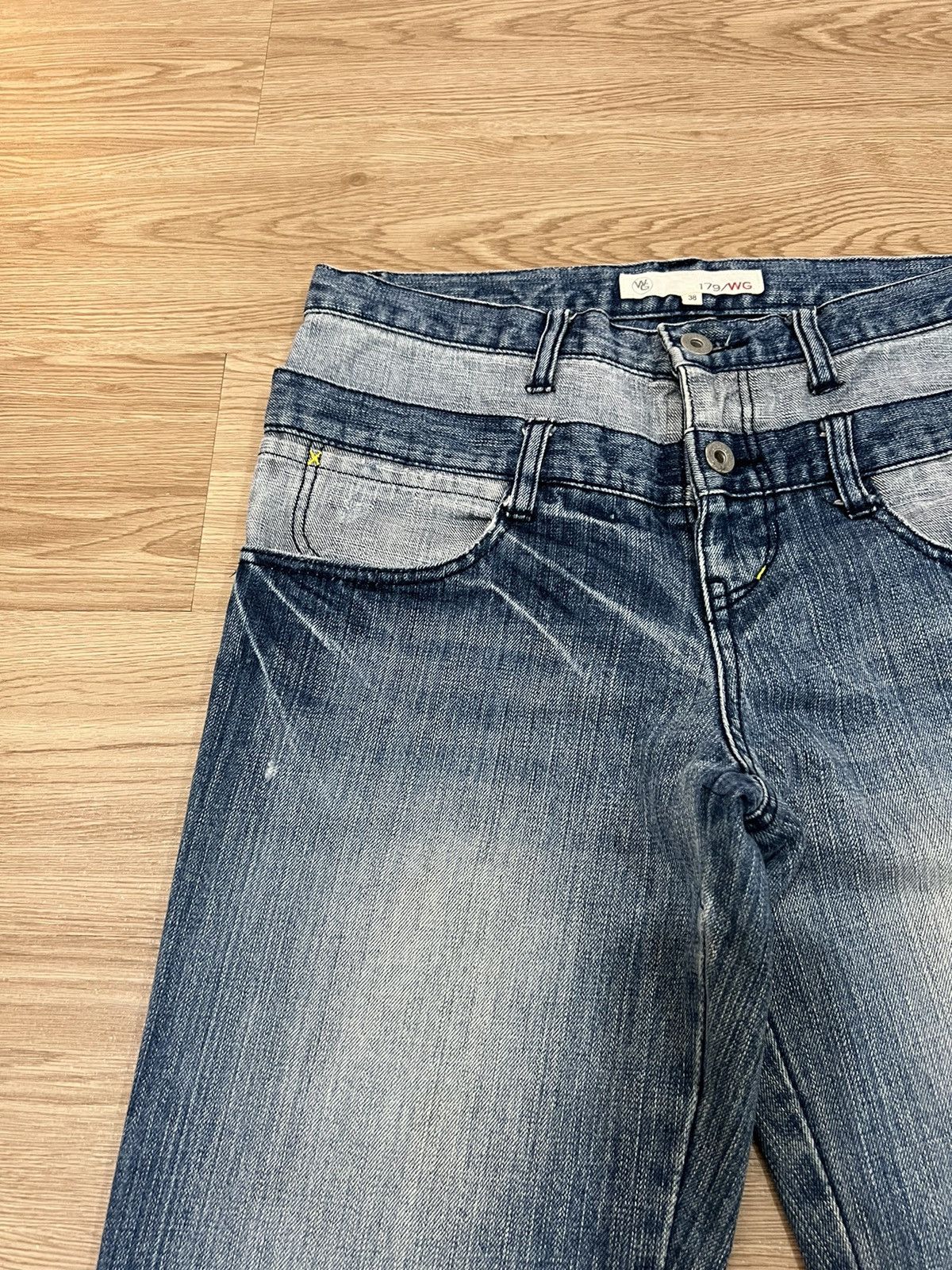 Japanese Brand × Seditionaries 🔥MEGA RARE🔥Nicole Club For Men Double Waist Jeans Size US 30 / EU 46 - 6 Thumbnail
