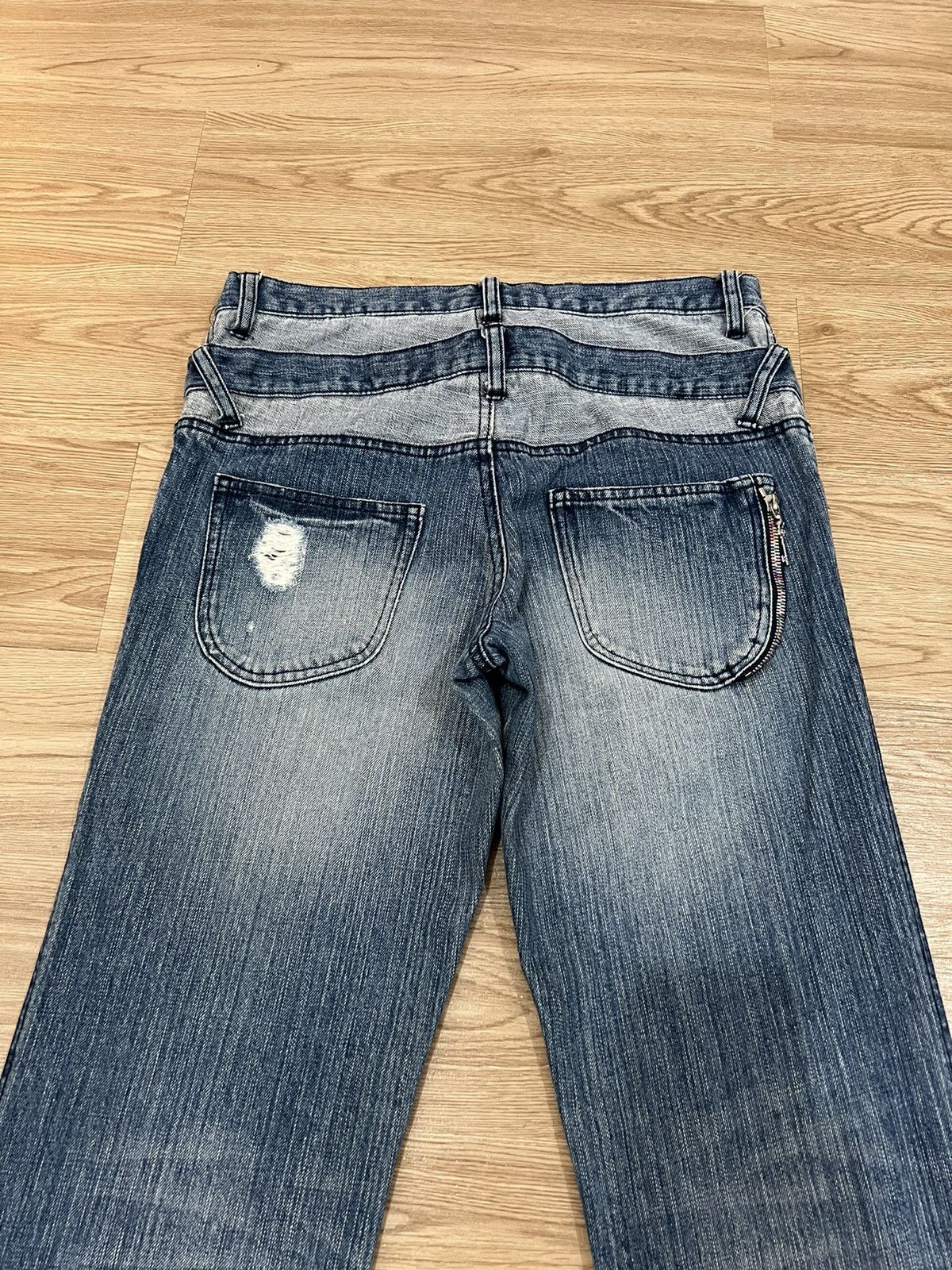 Japanese Brand × Seditionaries 🔥MEGA RARE🔥Nicole Club For Men Double Waist Jeans Size US 30 / EU 46 - 4 Thumbnail