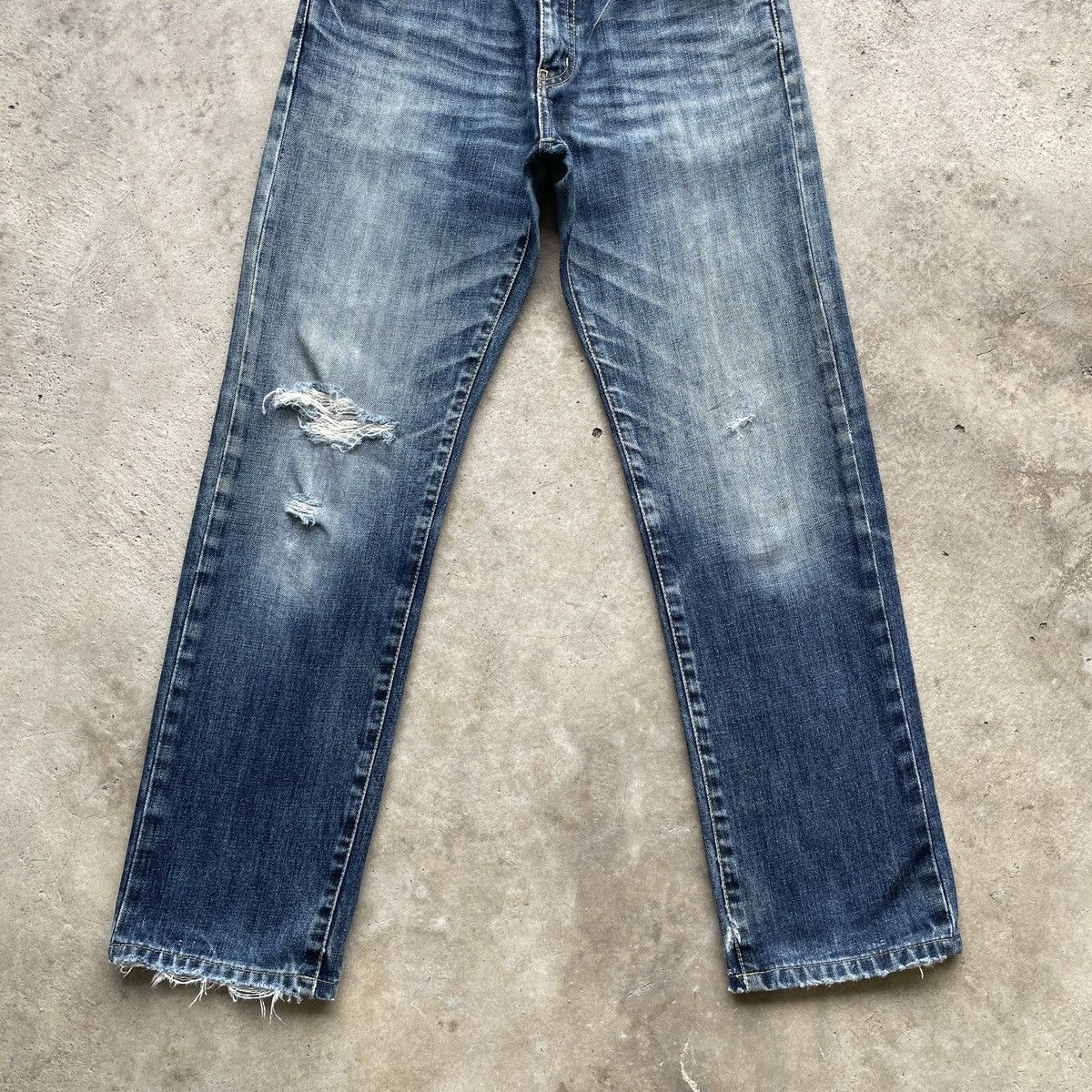 Japanese Brand W29🔥 Vintage Japanese Distressed Denim Jeans Pants Faded Size US 29 - 4 Thumbnail