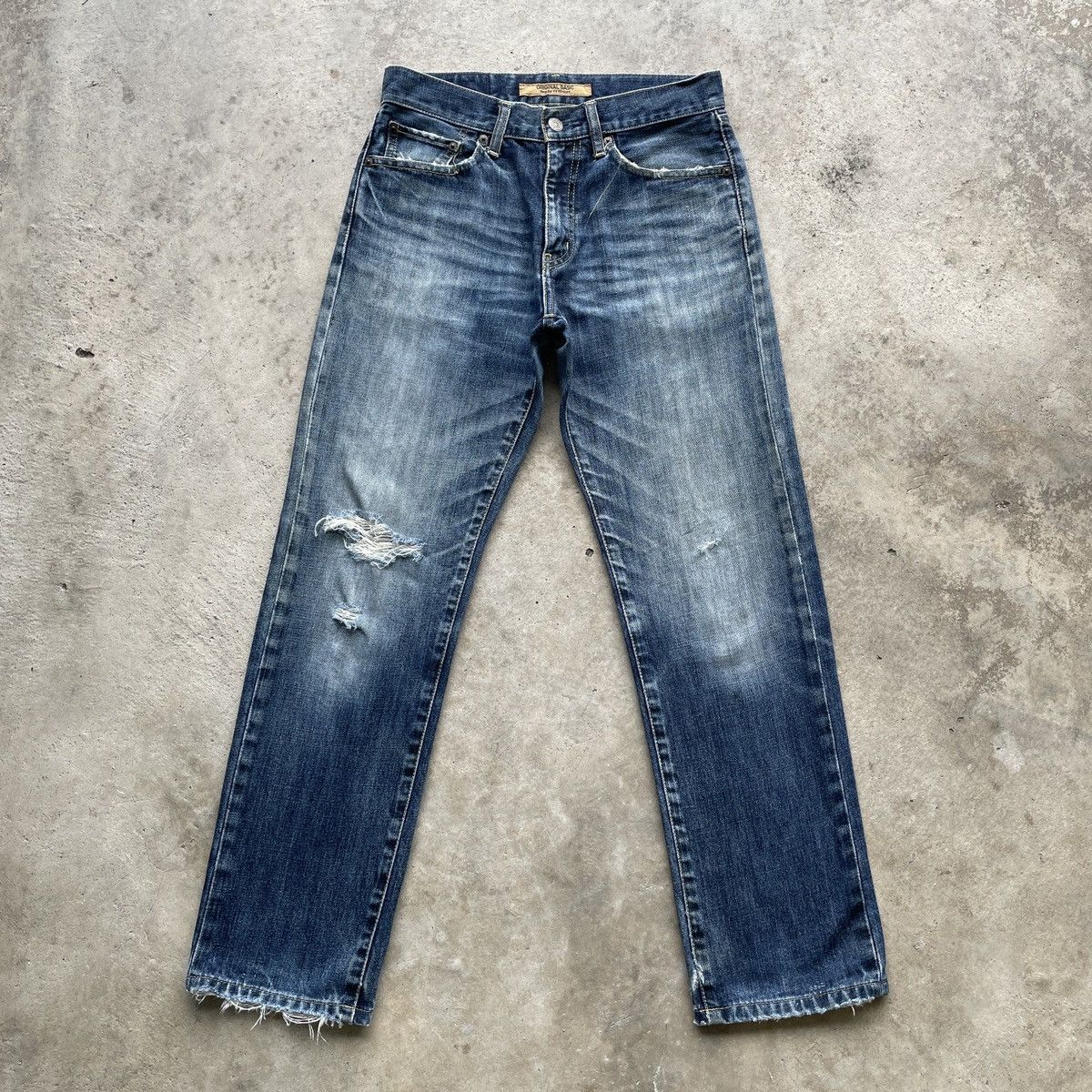 Japanese Brand W29🔥 Vintage Japanese Distressed Denim Jeans Pants Faded Size US 29 - 1 Thumbnail