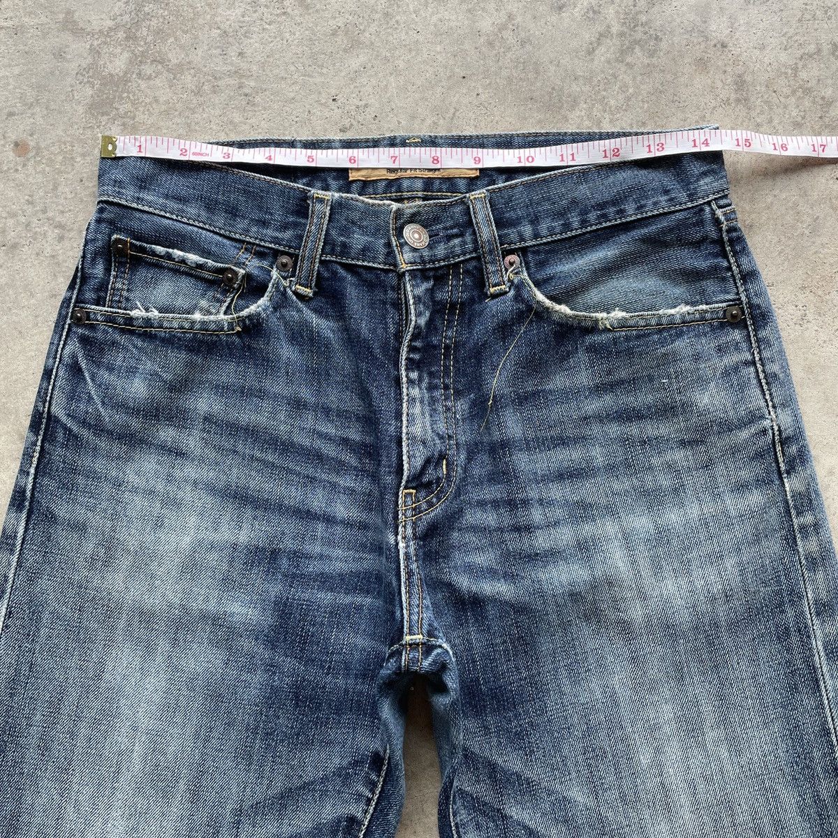 Japanese Brand W29🔥 Vintage Japanese Distressed Denim Jeans Pants Faded Size US 29 - 5 Thumbnail