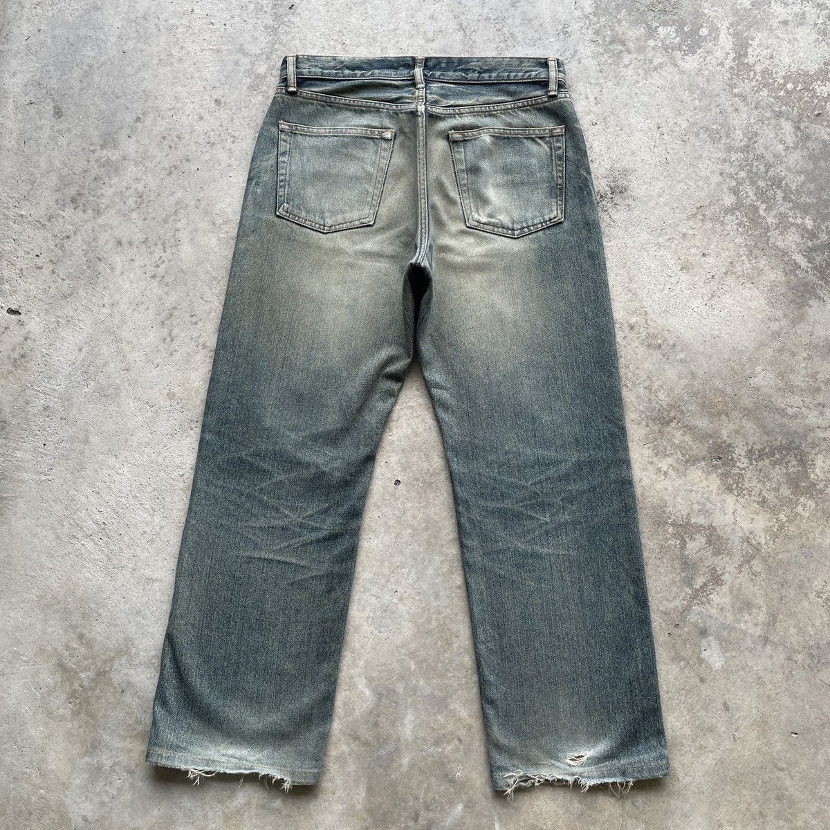 Japanese Brand RUSTY🔥 Japanese Vintage Faded Distressed Jeans Denim Pants Size US 32 / EU 48 - 9 Thumbnail
