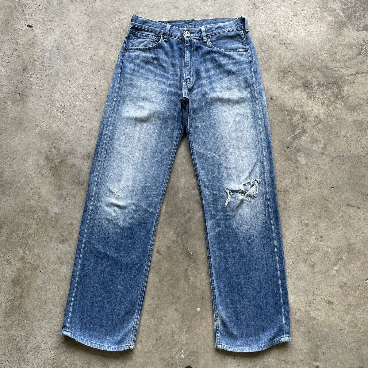 Levi's Vintage Clothing Vintage Levi’s 503 Distressed Faded Denim Jeans Pants W31 Size US 31 - 1 Thumbnail