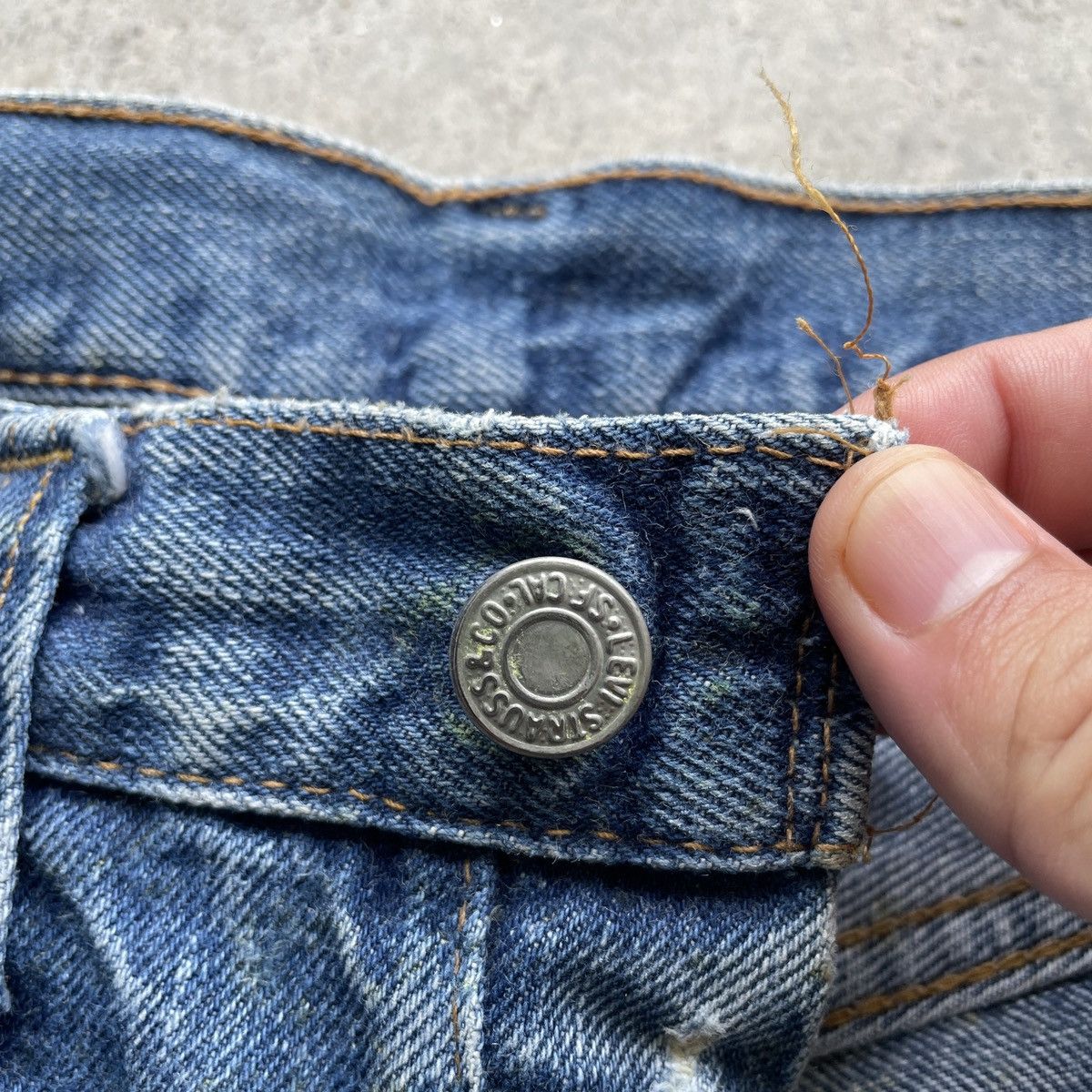 Levi's Vintage Clothing 70s Vintage Levi's 501 Made In USA Distressed Jeans 29x28 Size US 29 - 6 Thumbnail
