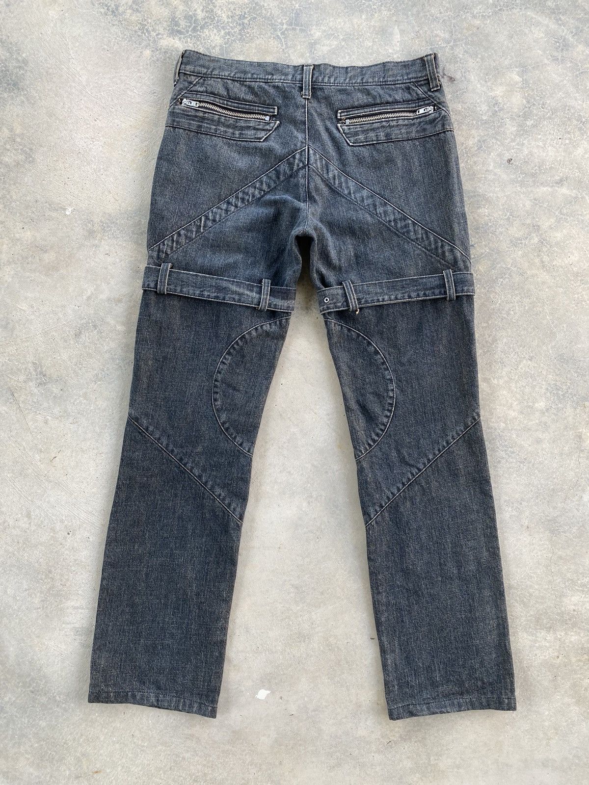 Japanese Brand Vintage As Super Sonic Bondage Seditionaries Denim Pants Size US 31 - 2 Thumbnail