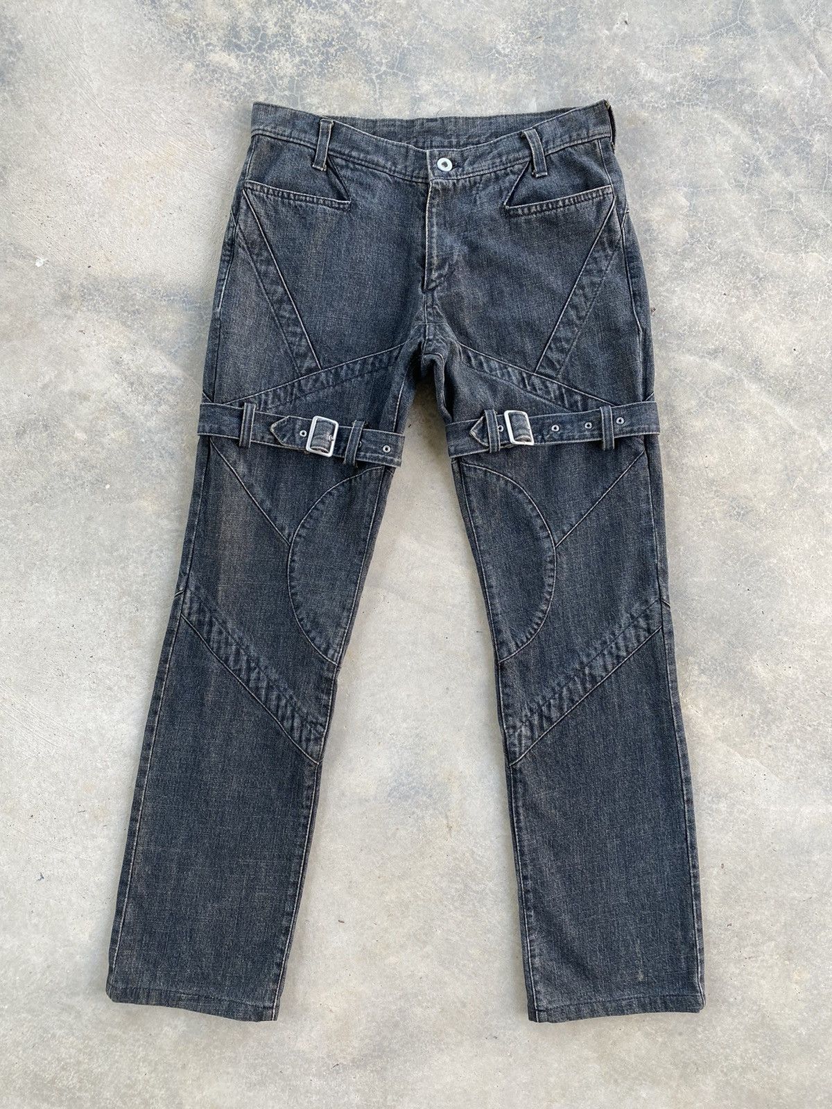 Japanese Brand Vintage As Super Sonic Bondage Seditionaries Denim Pants Size US 31 - 1 Thumbnail