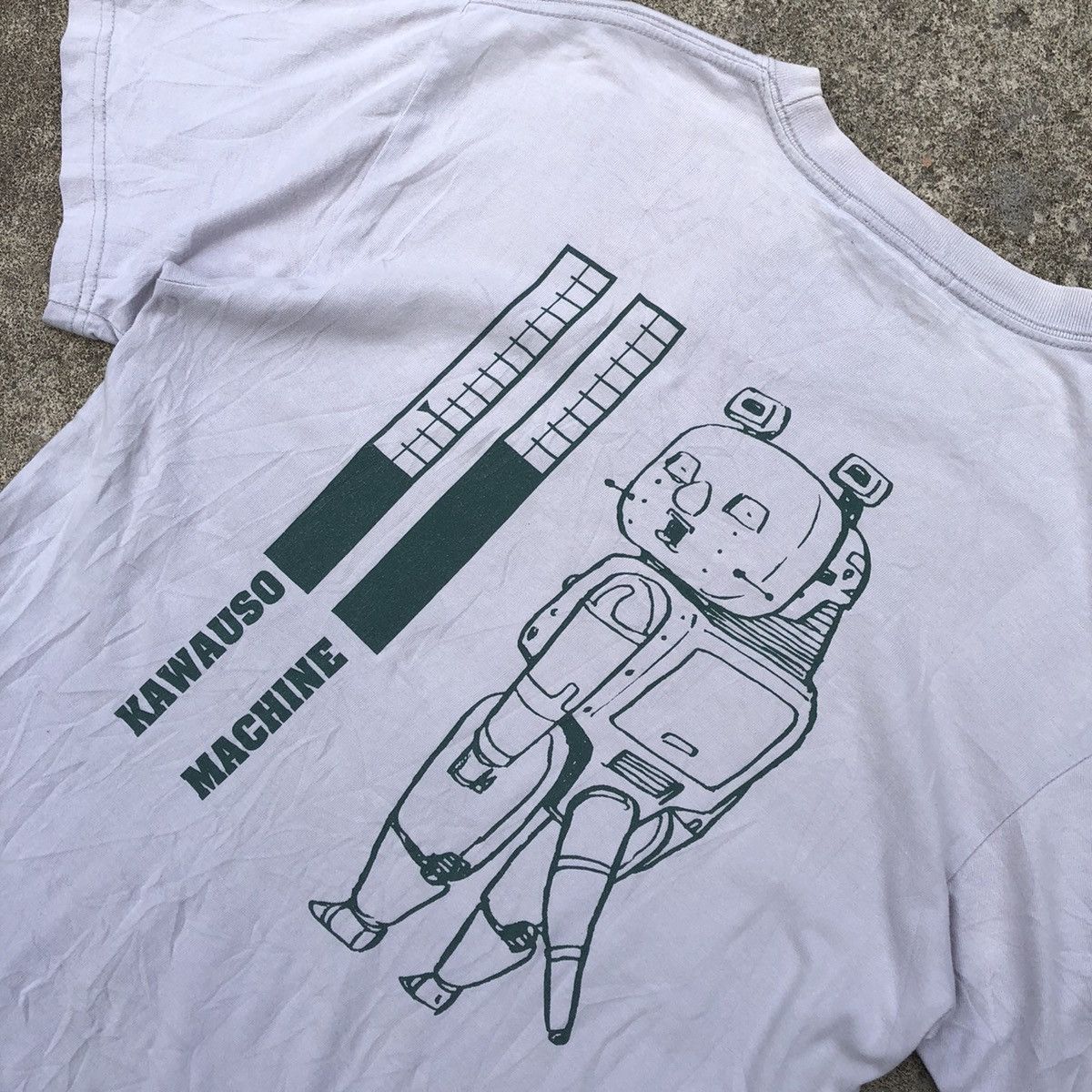 Anime × Vintage 🔥Rare🔥🇯🇵Vintage Kawauso Machine Big Character Promo Anime Tee Size US M / EU 48-50 / 2 - 4 Thumbnail