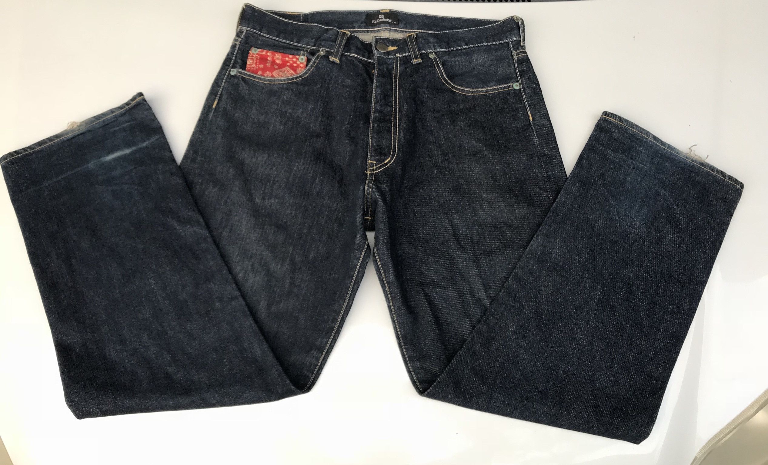 Japanese Brand ❌Last Drop❌SUBCIETY JEANS PAISLEY JAPAN Size US 30 / EU 46 - 3 Thumbnail