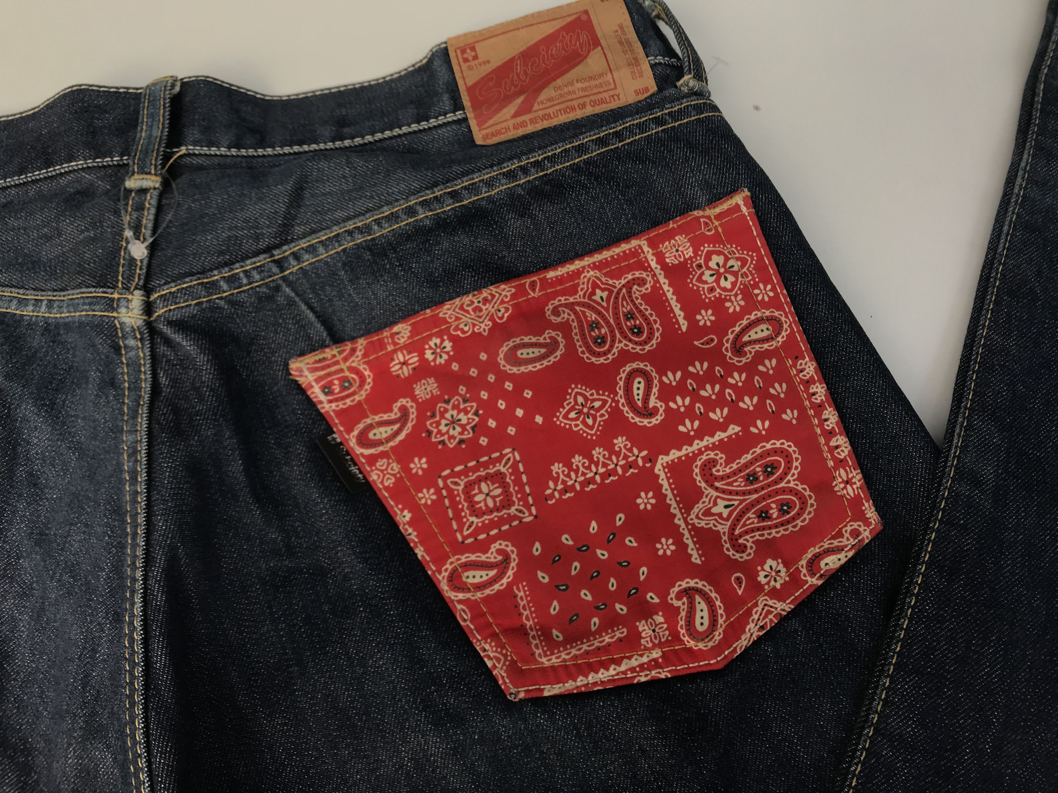 Japanese Brand ❌Last Drop❌SUBCIETY JEANS PAISLEY JAPAN Size US 30 / EU 46 - 11 Thumbnail