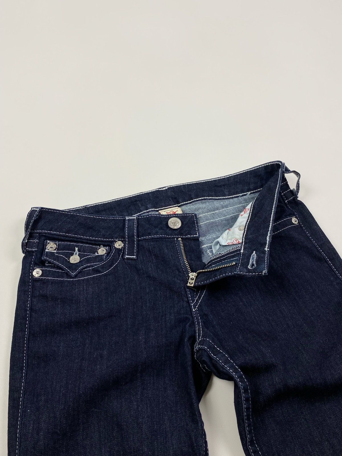 True Religion True Religion Rhinestones Logo Skinny Jeans Pants Size 30 Size 32" / US 10 / IT 46 - 8 Thumbnail