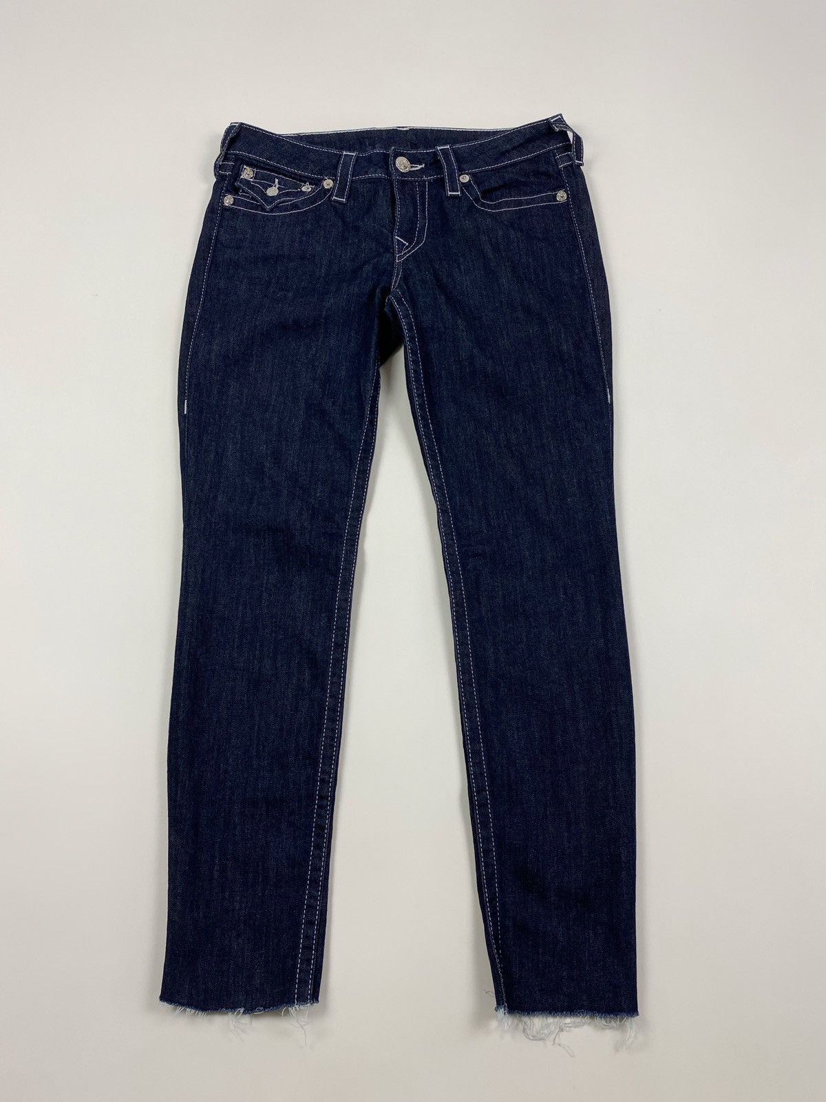 True Religion True Religion Rhinestones Logo Skinny Jeans Pants Size 30 Size 32" / US 10 / IT 46 - 5 Thumbnail