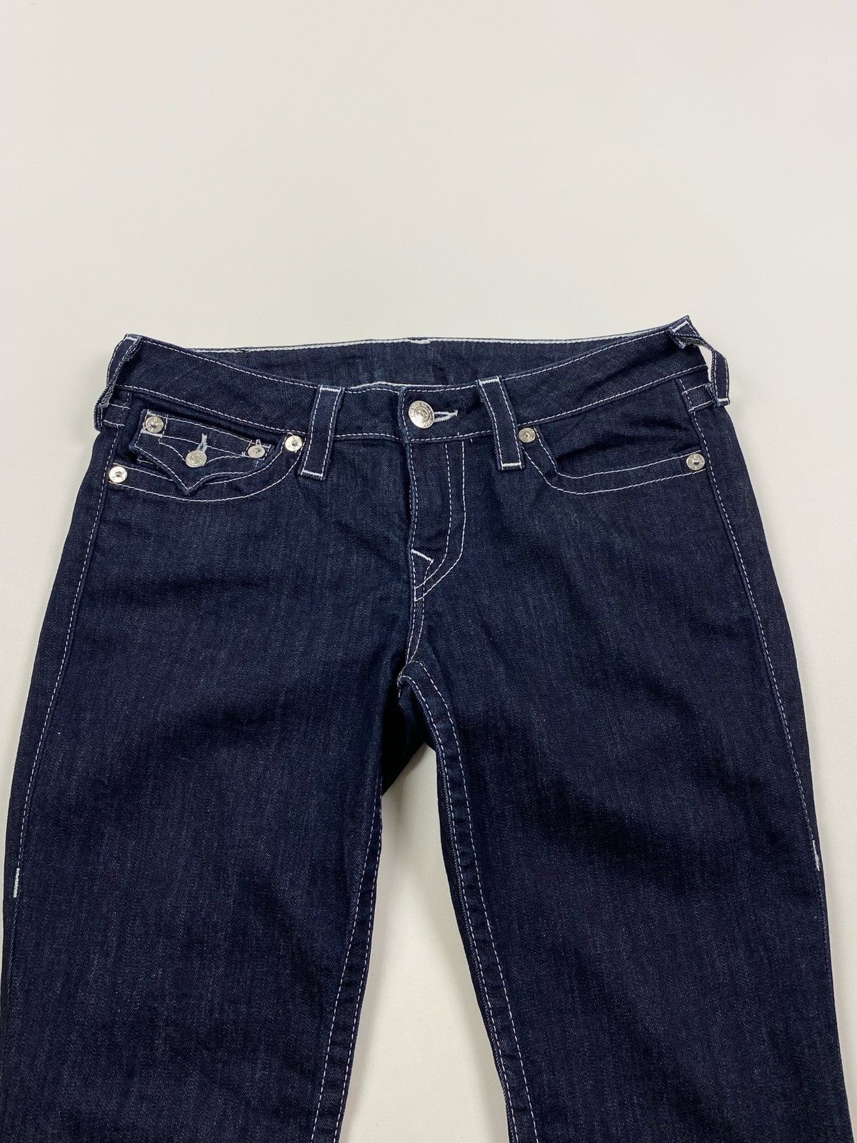 True Religion True Religion Rhinestones Logo Skinny Jeans Pants Size 30 Size 32" / US 10 / IT 46 - 6 Thumbnail